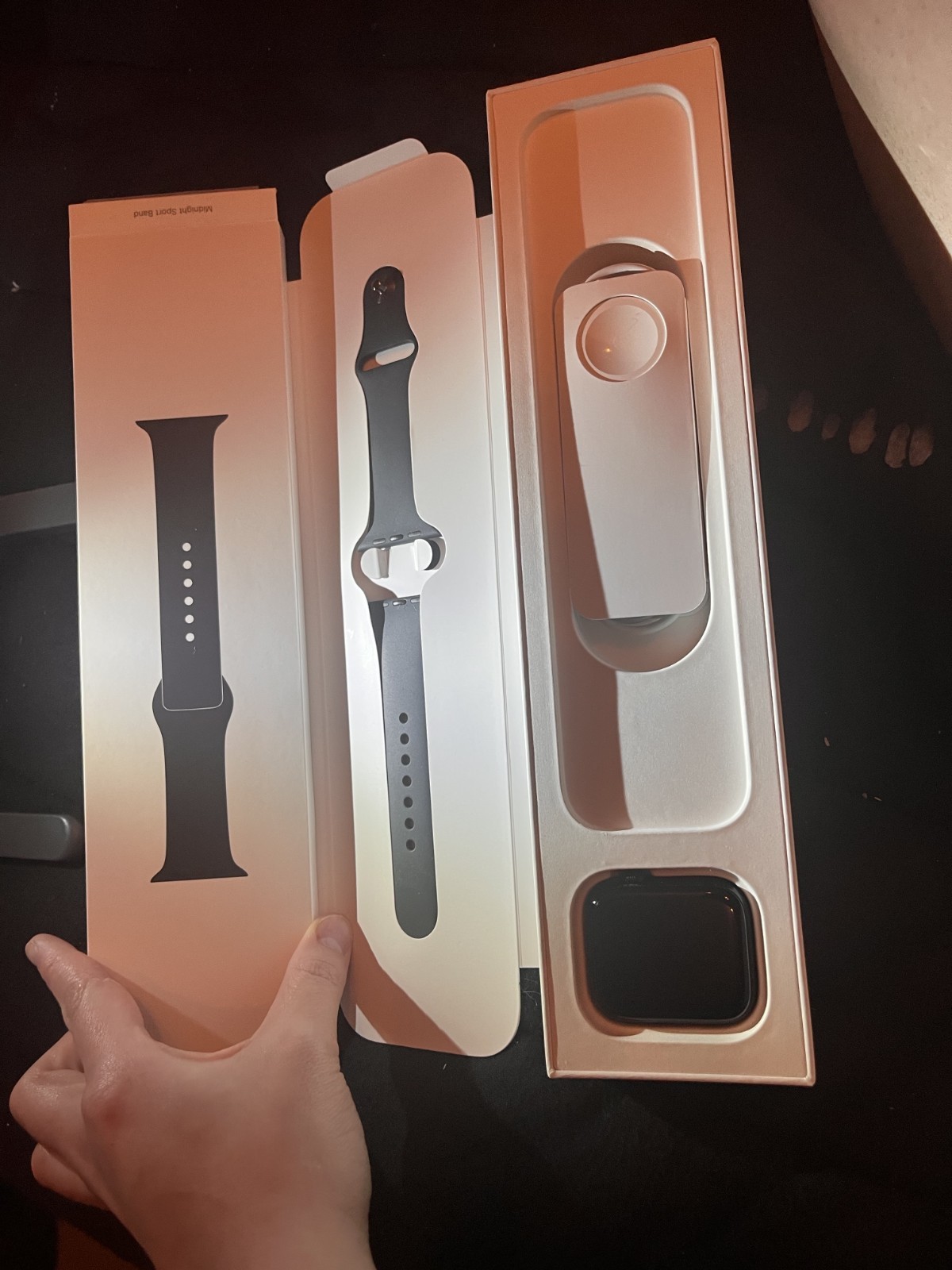 Apple Watch SE 44mm Aluminum Case Second Generation With Additional Fabric Band.