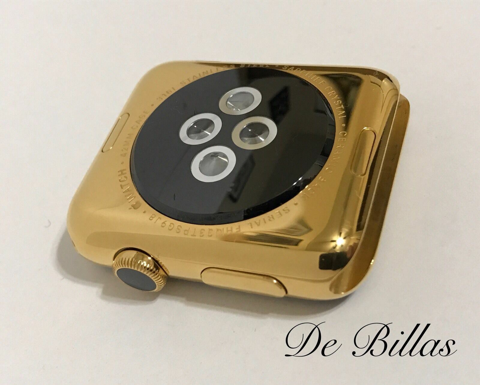 24 Karat Gold 42MM Apple Watch Stainless Steel Custom Body Only