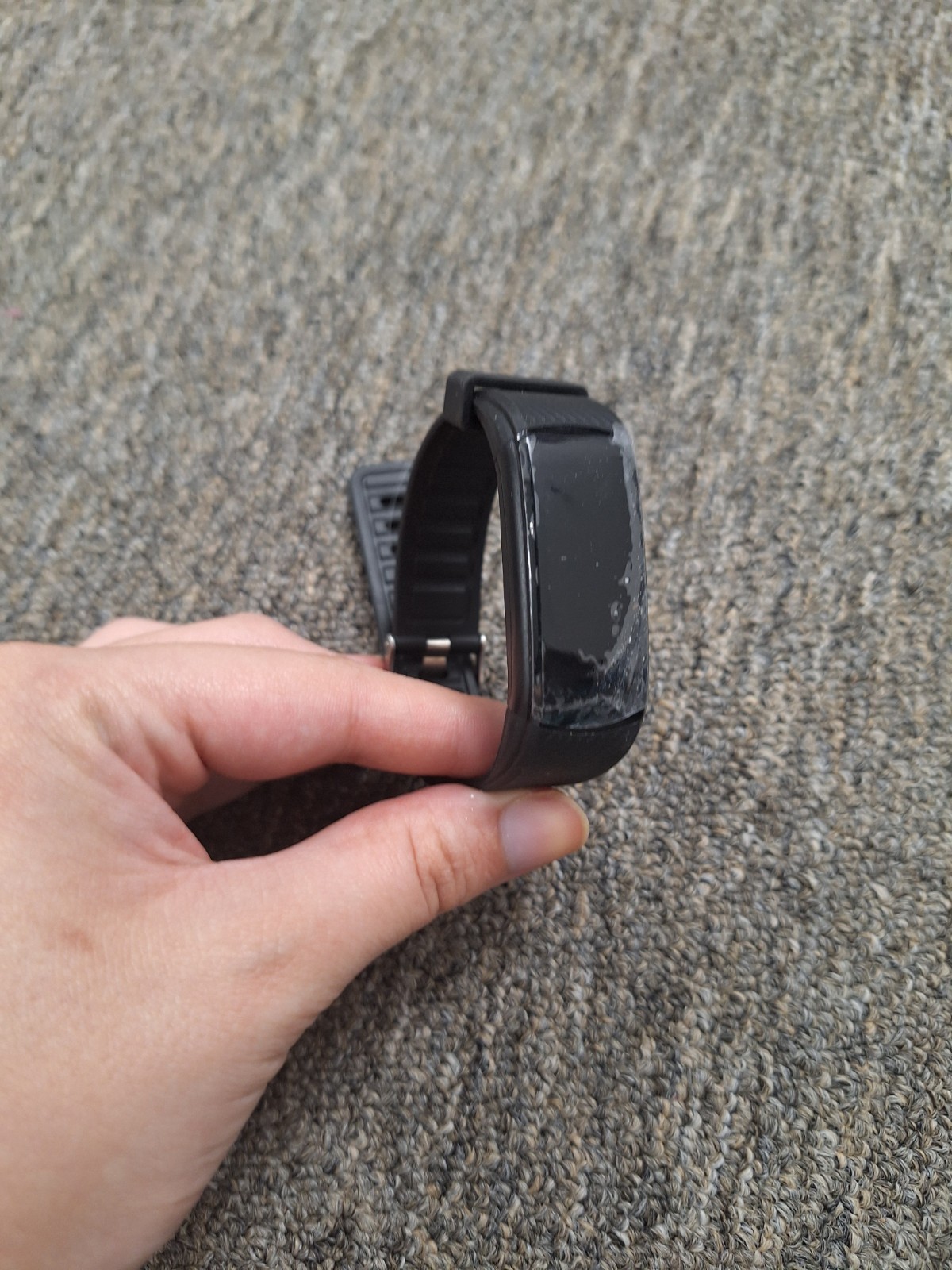 Fitness Tracker Smart Watch Black Plastic Band & Case 35mm Android/iOS Unlocked