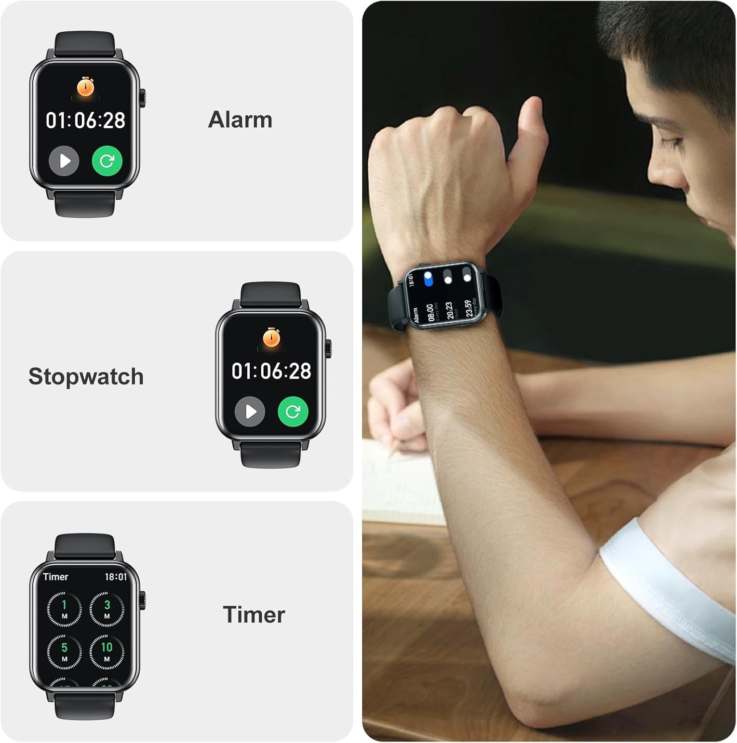 Reloj Inteligente Pulsera Impermeable Bluetooth Para Android y iOS iPhone New