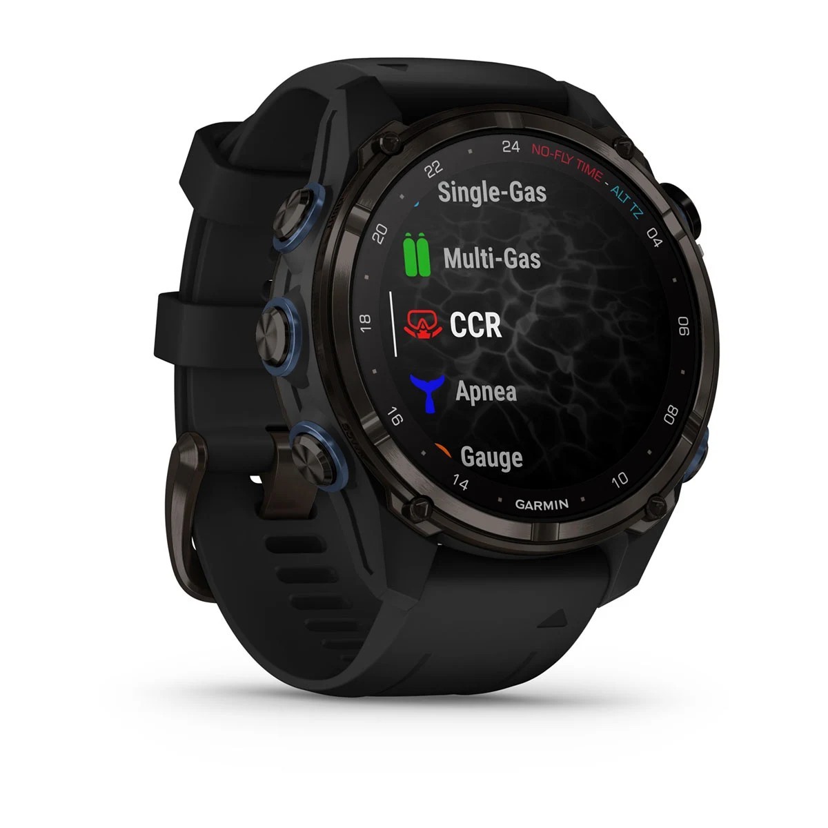 Garmin Descent Mk3i 43Mm Smartwatch Titanium Gray Dlc Silicone Strap