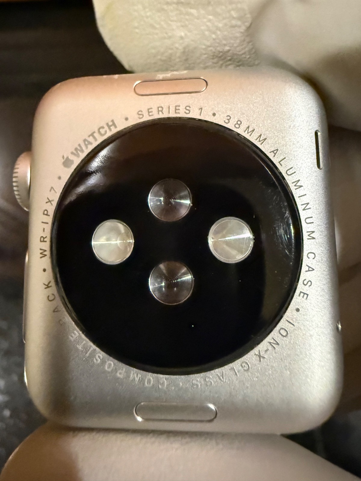 Apple Watch Series 1 38mm Silver Aluminum A1802 For Parts Boot Loop Battery