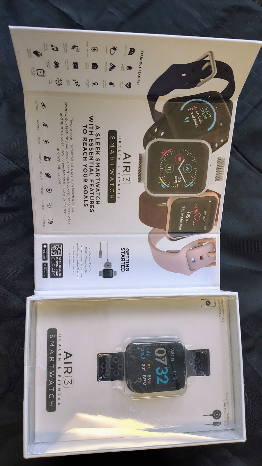 Apple I touch wearables smartwatch air 3 NEW in BOX with $59.99 tag