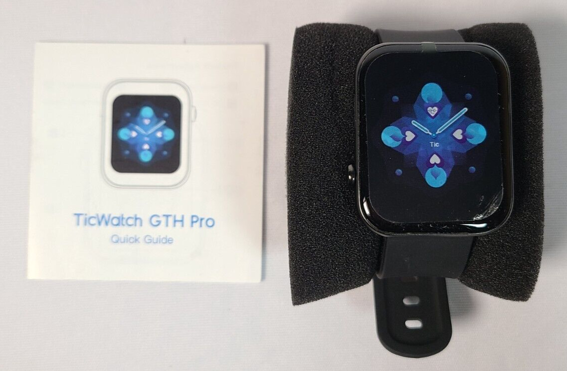 Ticwatch GTH Pro (CXB03) Smartwatch- Meteorite Black