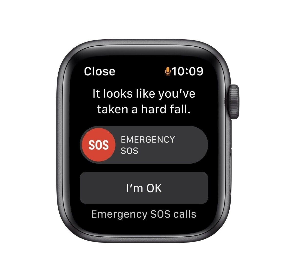 Apple Watch SE GPS 44mm Space Gray Aluminum Case Midnight Sports Band MKQ63LL/A