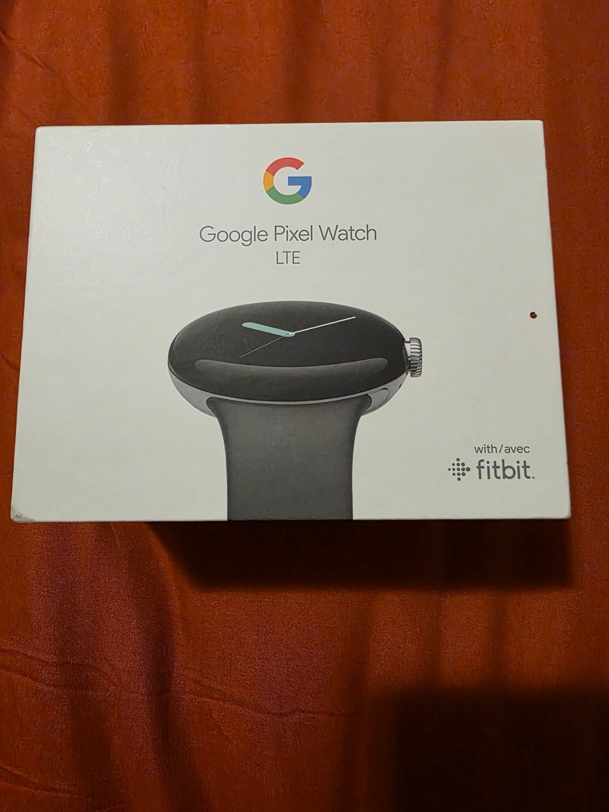 Google Pixel Watch LTE 41mm Black Stainless Case Gray Silicone Band 32GB