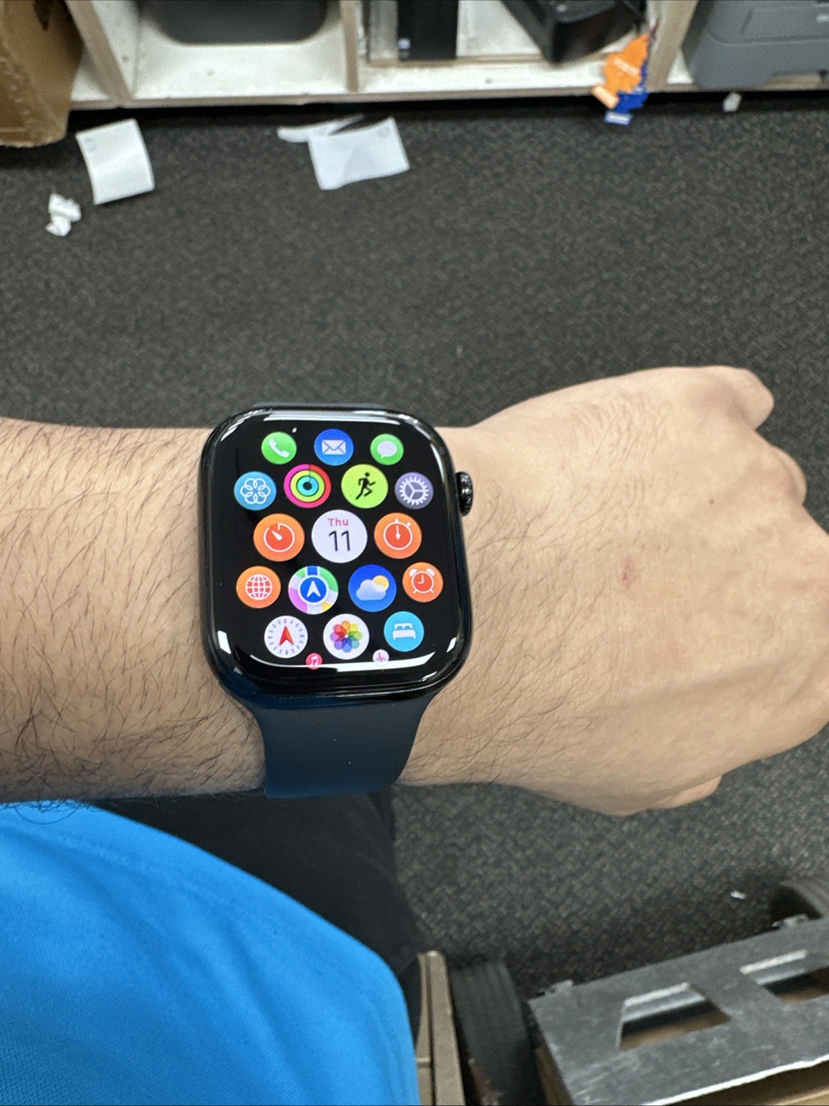 Apple Watch Series 10 46mm Aluminum Case, Jet Black, Unlocked