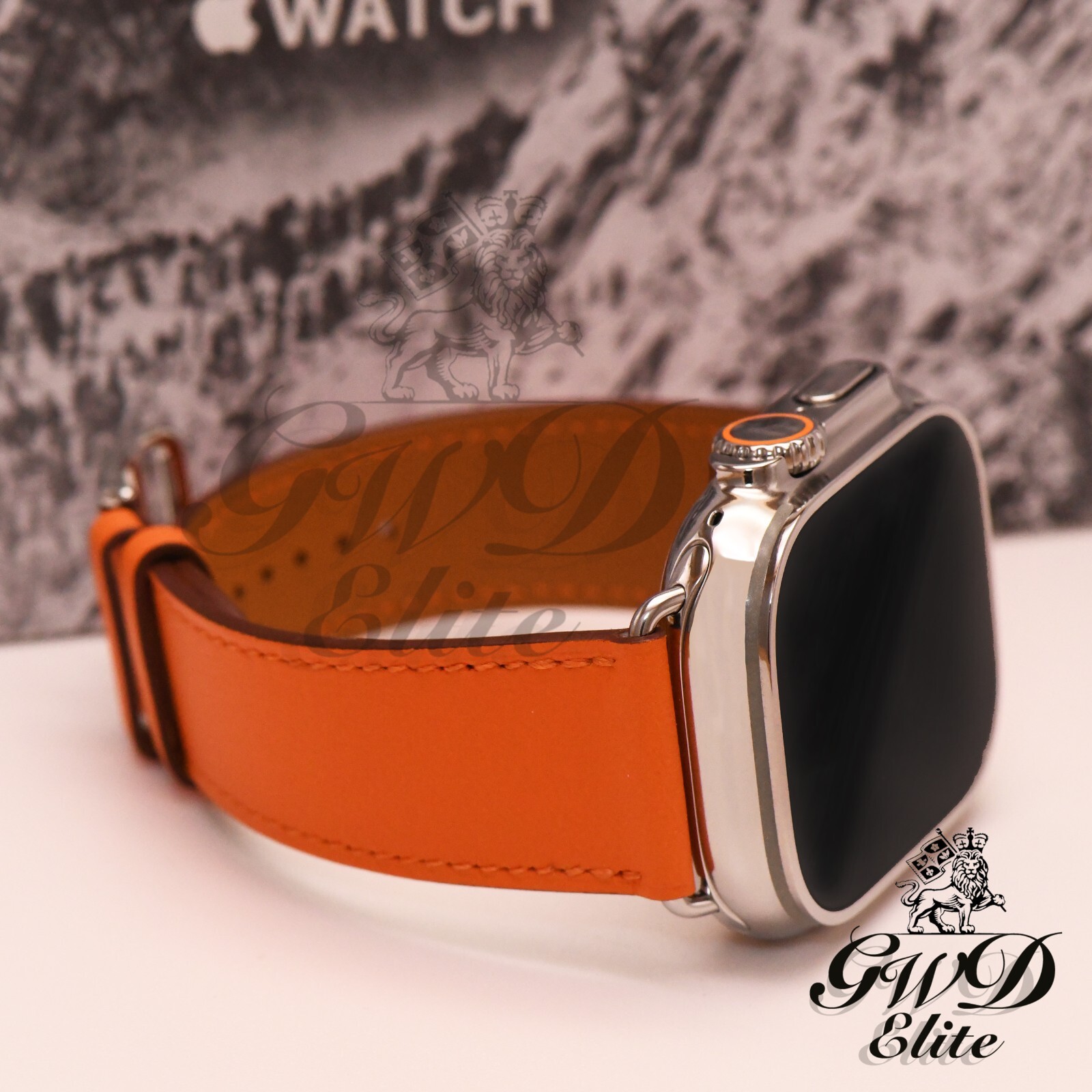 HERMES Polished Custom 49MM Apple Watch ULTRA HERMES Leather