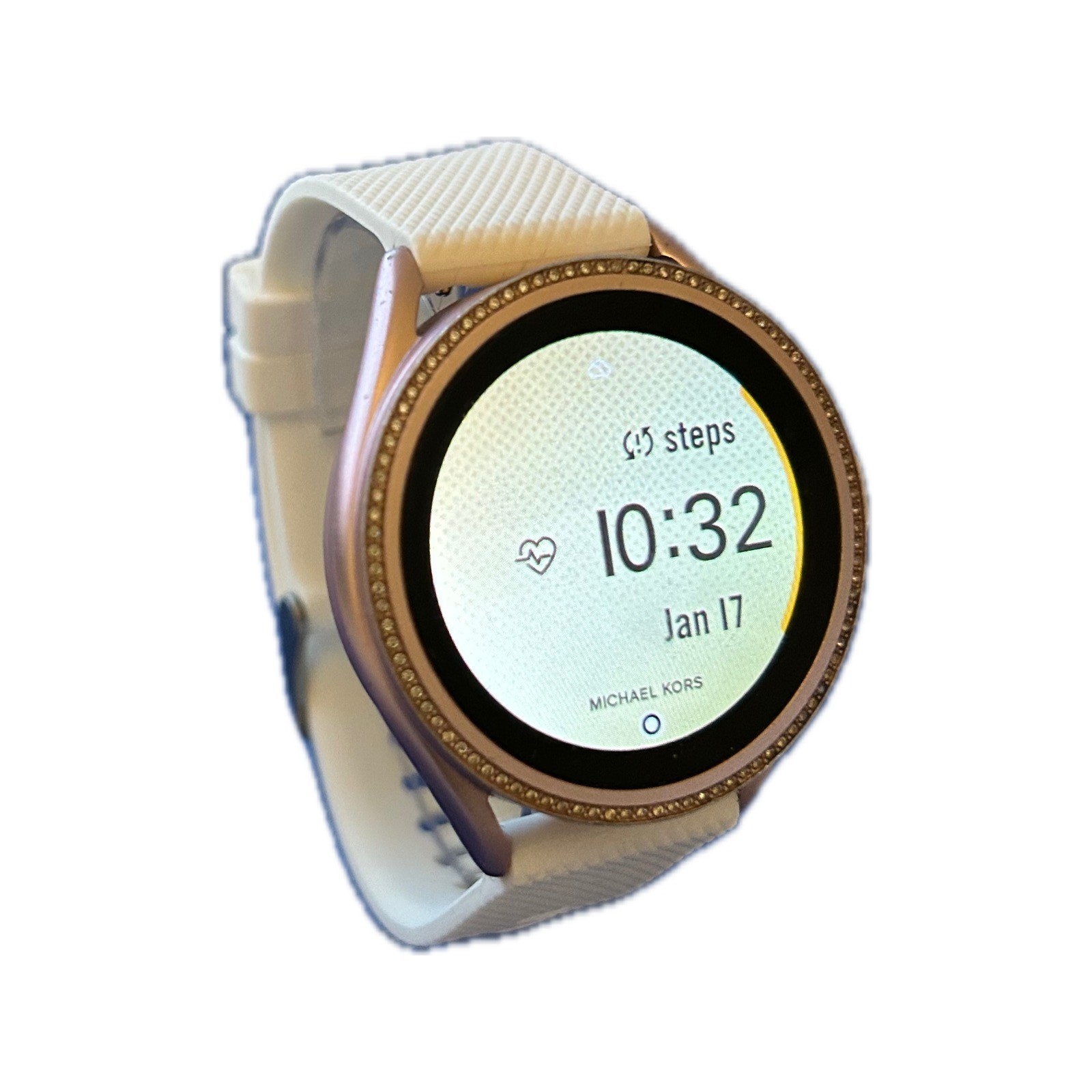 Michael Kors Access MKGO Gen 5E Smartwatch GPS Wear OS Crystal Bezel Rose Gold