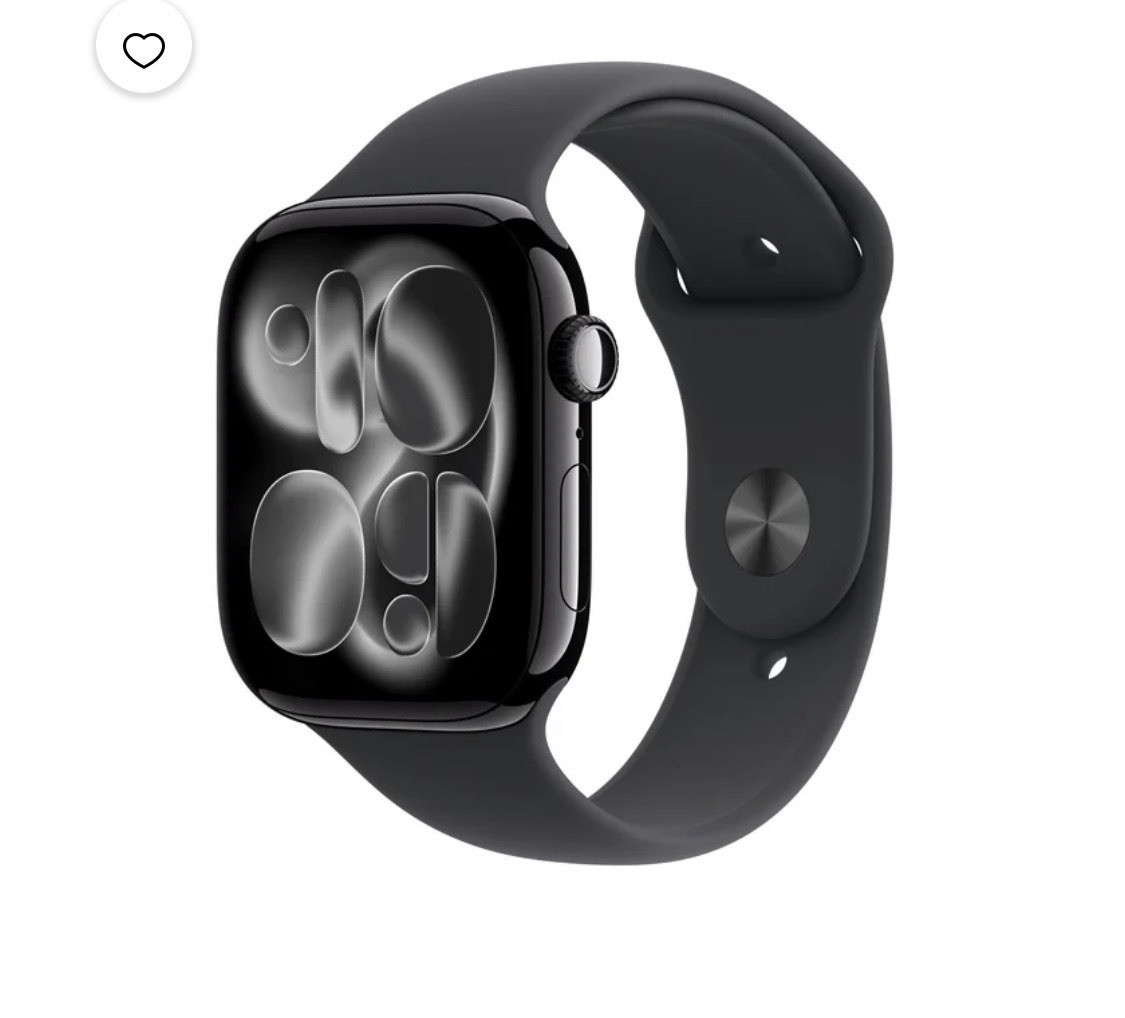 Apple Watch Series 11 46mm GPS Jet Black Case w Black Nike Sport Band