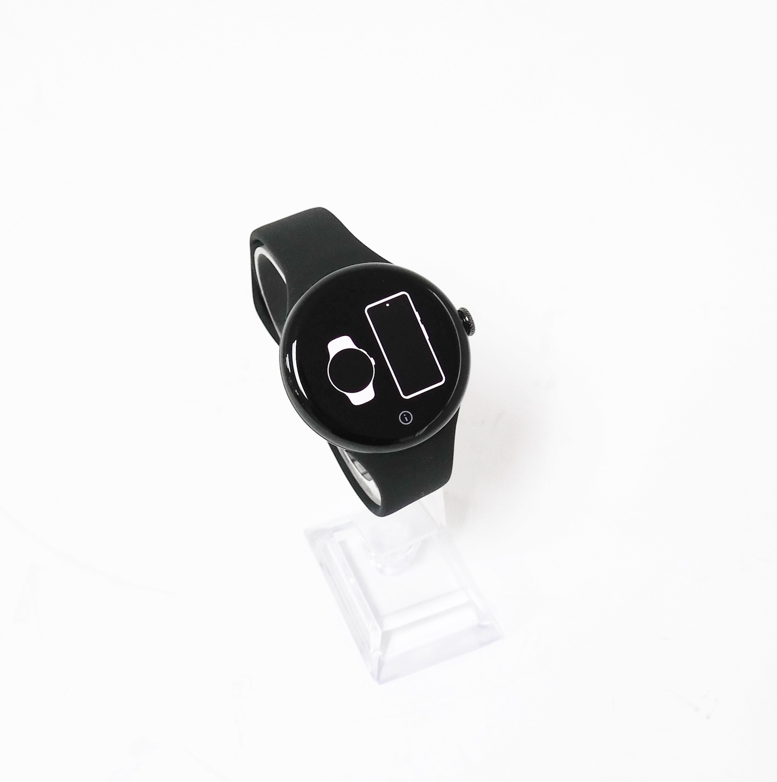 DEFECTIVE Google Pixel Watch 3 LTE 45mm Matte Black Obsidian Band GA0577 G3D