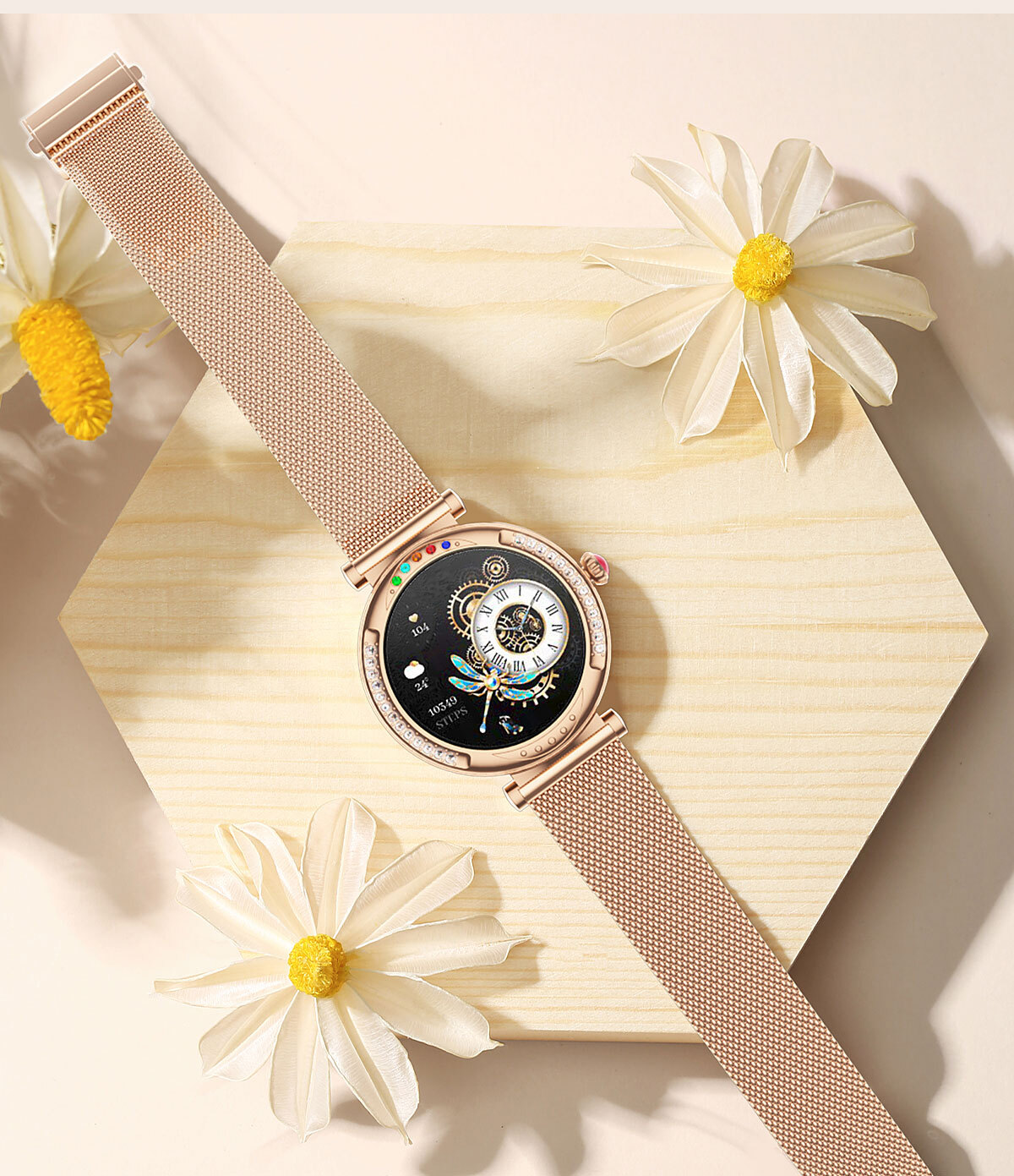 Smart Watch for Girls Women Sleep Monitor Wrist Watch Sports Fitness Tracker