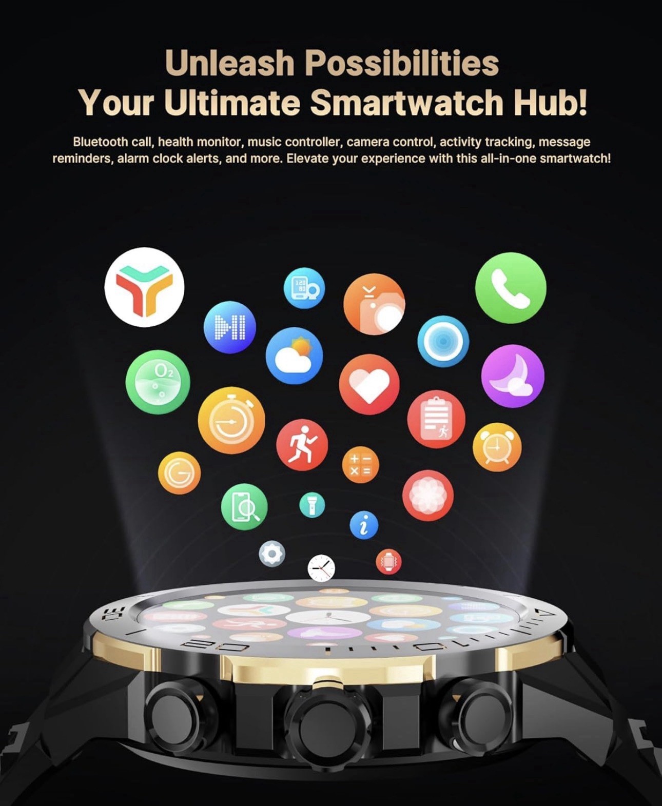 souyie SM-7 smart watch For Men /make Call For Android iPhone,1.43