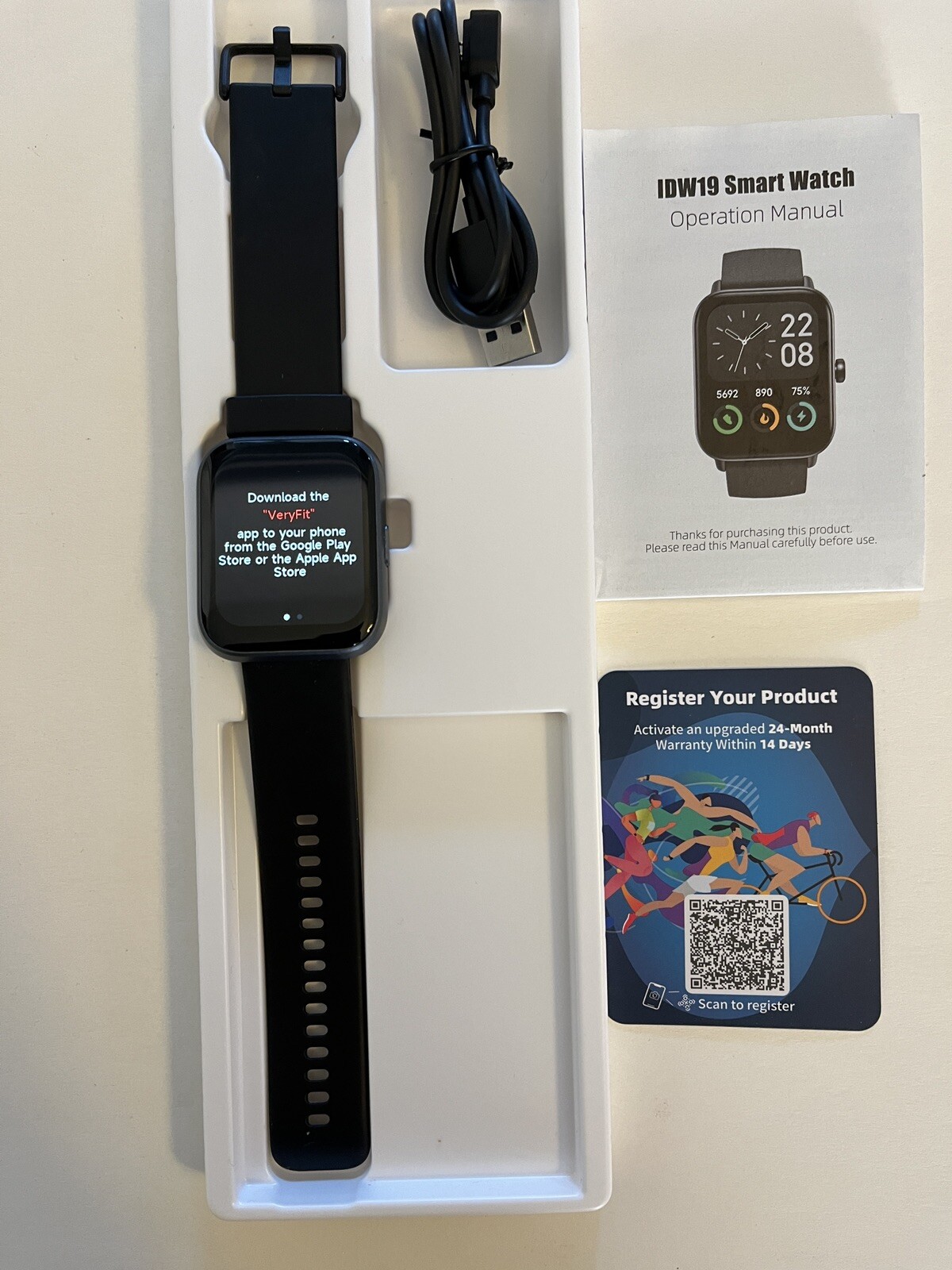 Smartwatch 208 Plus – IDW19 Black
