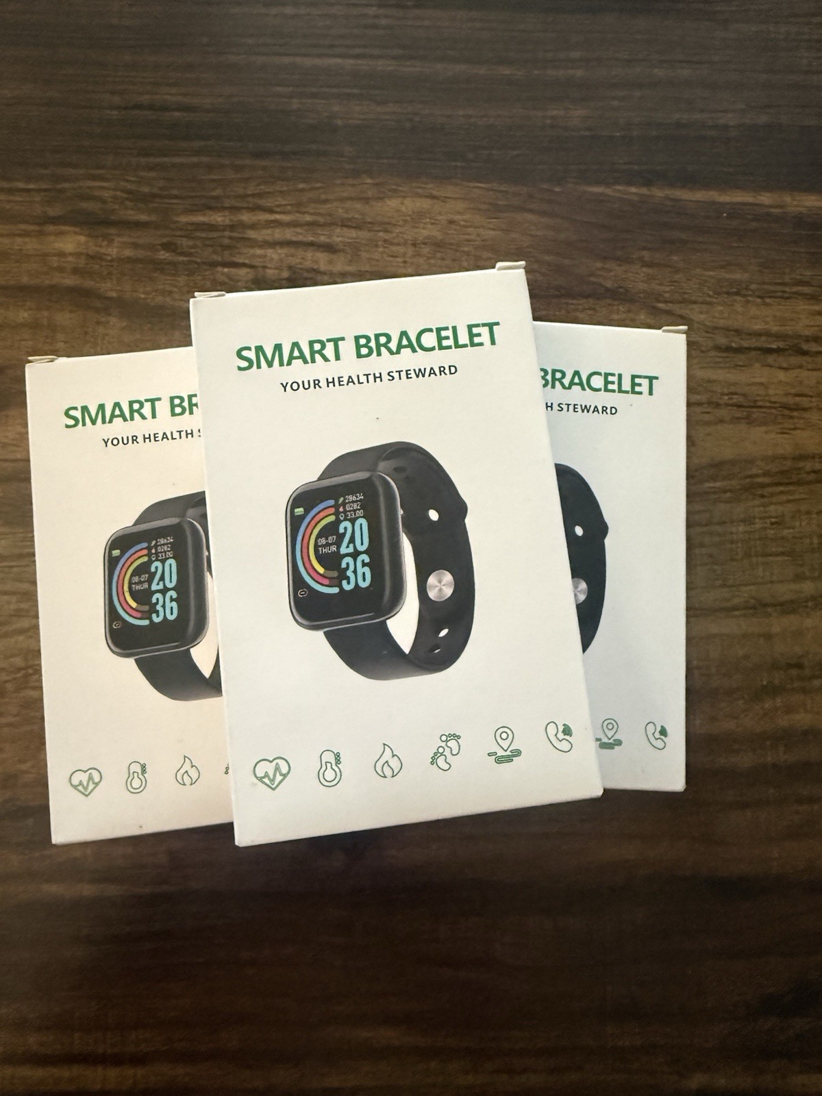 Fitness Smart Bracelet Activity Tracker Watch iPhone Android Heart Rate New