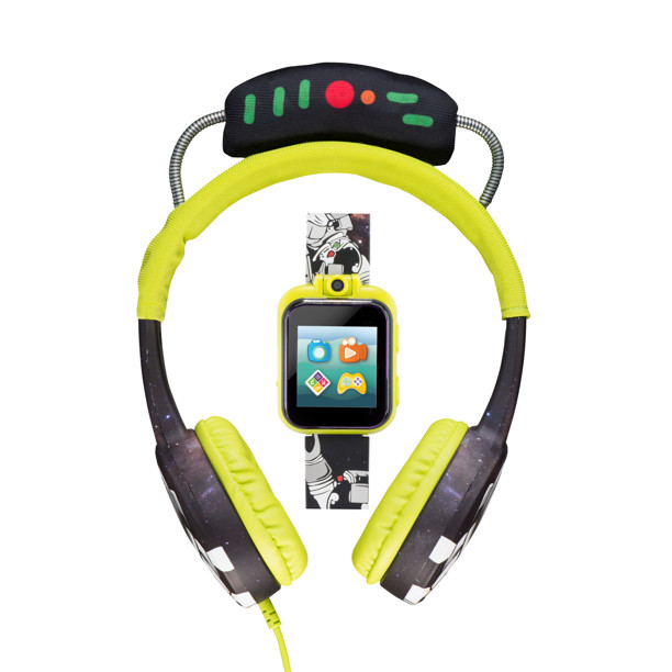 NEW Kids SMART WATCH Plus HEADPHONES iTECH Jr Green Mission Control Boys Girls