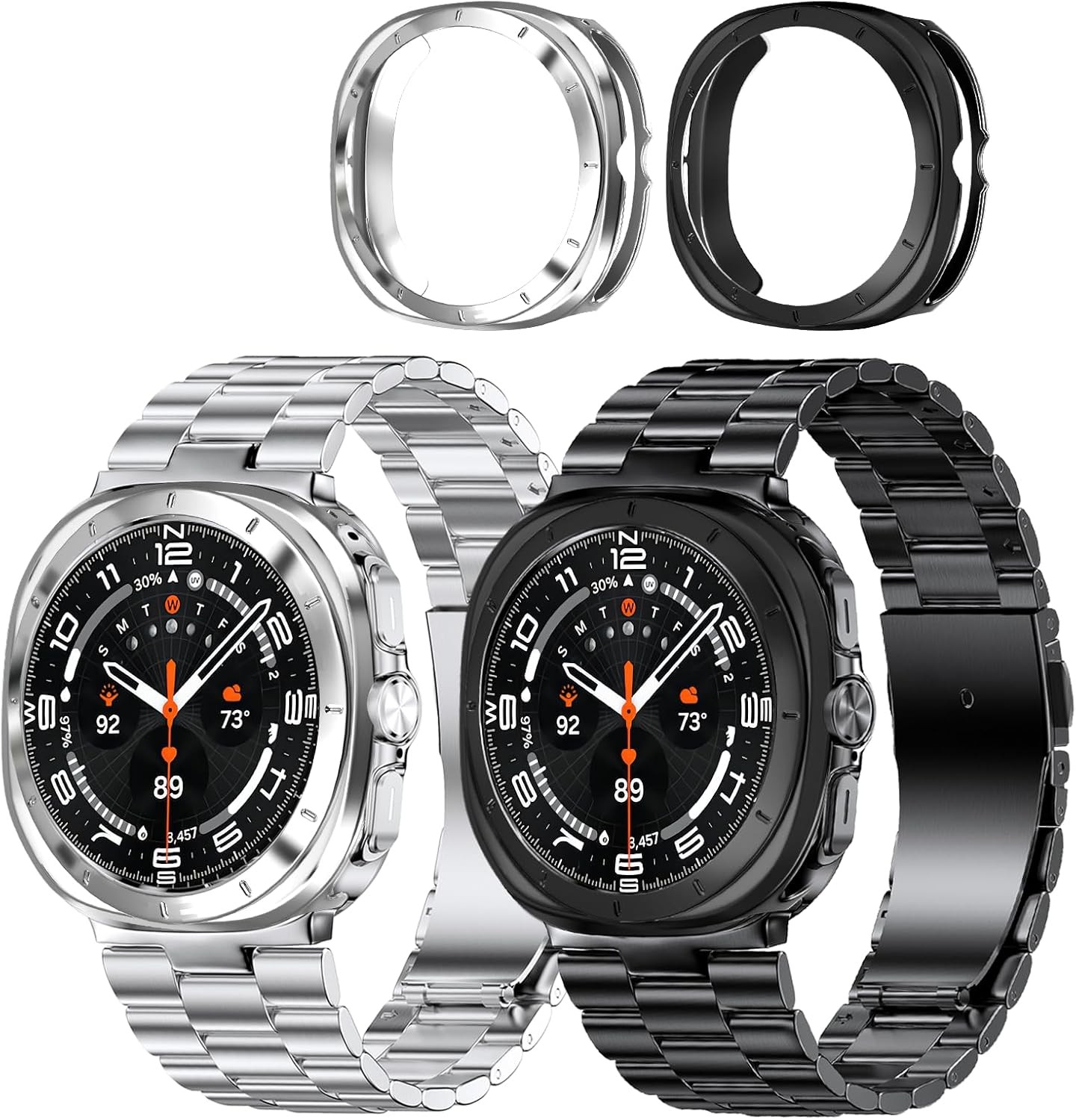 Stainless Steel Replacement Strap for Galaxy Watch Ultra 47mm, Men’s Band