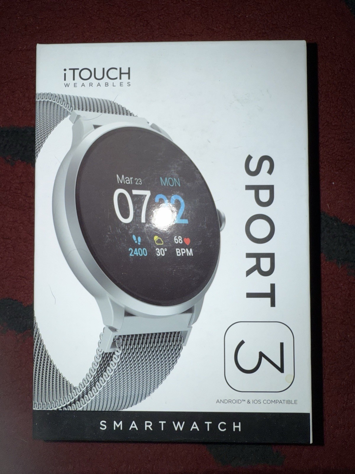 iTouch Wearable Sports 3 Smartwatch Black Excellent Condition