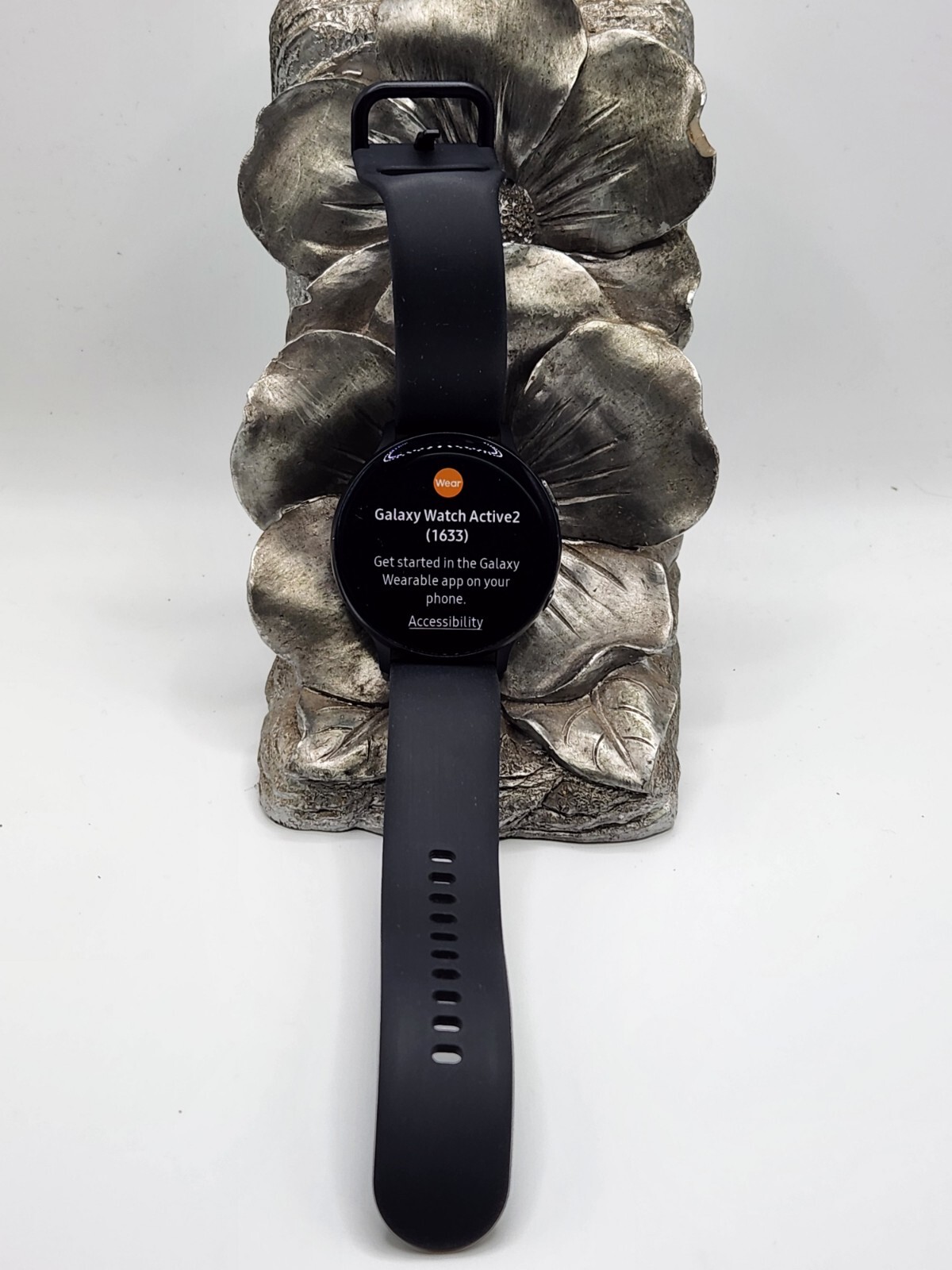 Samsung Galaxy Watch Active 2 SM-R820 44mm Aluminum Case,used, black band #175