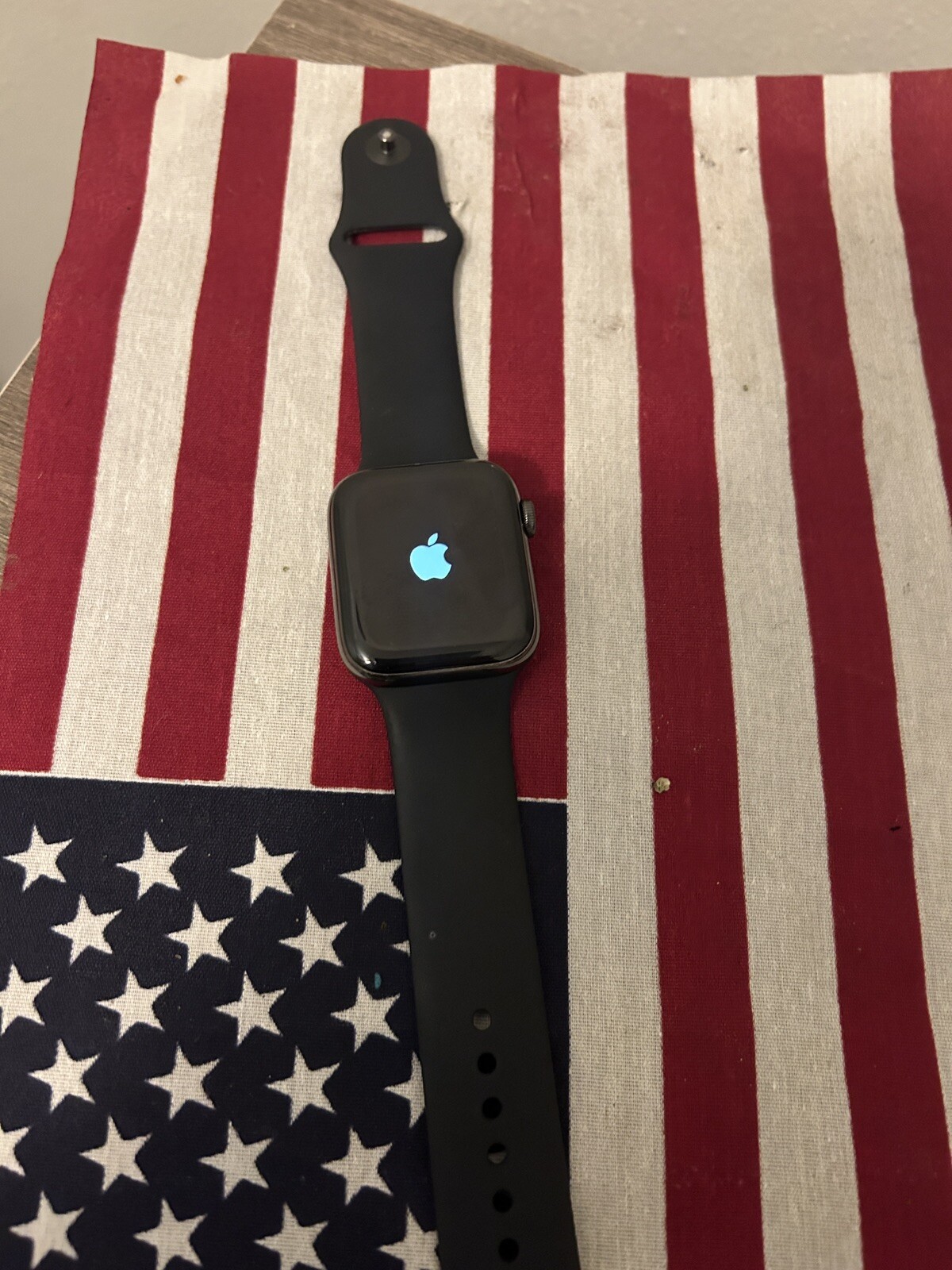 Apple Watch Series 6 44mm Space Gray Aluminum Case with Black Sport Band -…