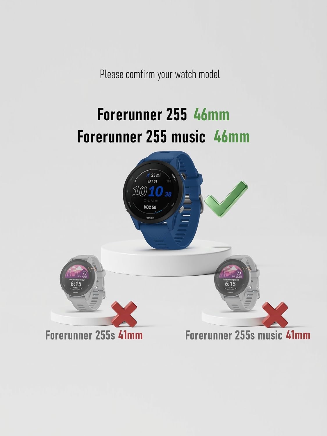 4-Pack Screen Protector for Garmin Forerunner 255 46mm 9H Hardness, Anti-Scratch