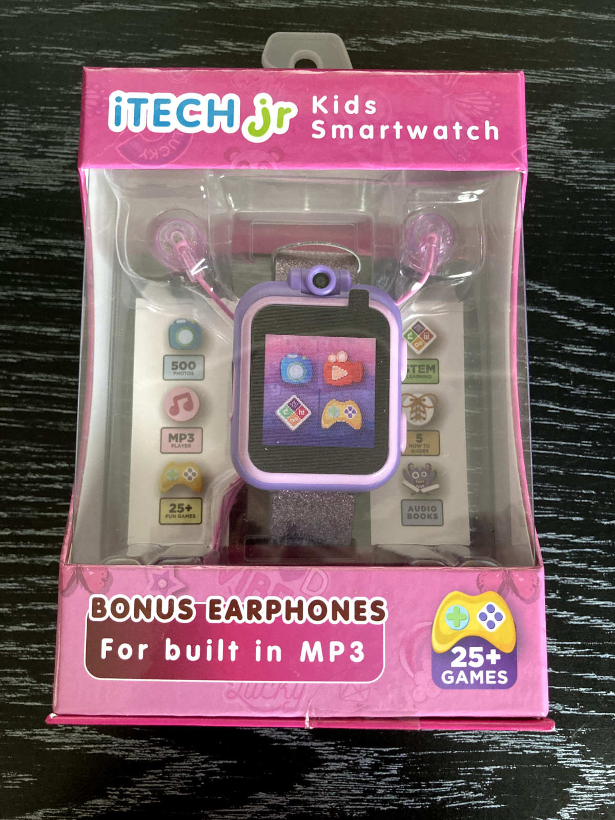 Itech Jr. Kids Smartwatch Bonus Shark Earbuds W/MP3 Jack 25+ Games