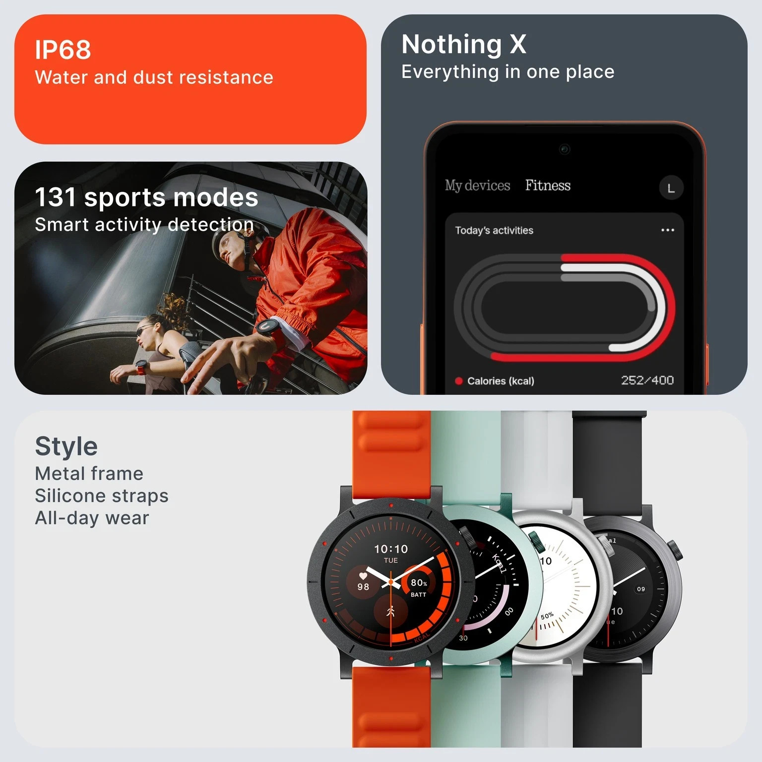 CMF by Nothing Watch 3 Pro|1.43 AMOLED|13 Day Battery|Dual-band GPS (Light Grey)