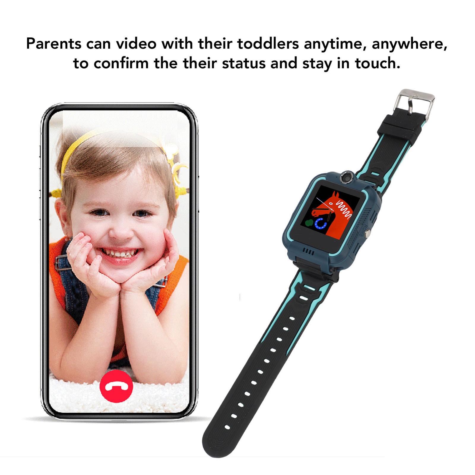 4G Toddlers Smartwatch 1.4 Inch HD Touchscreen Video Calling Camera Music P ZYJY