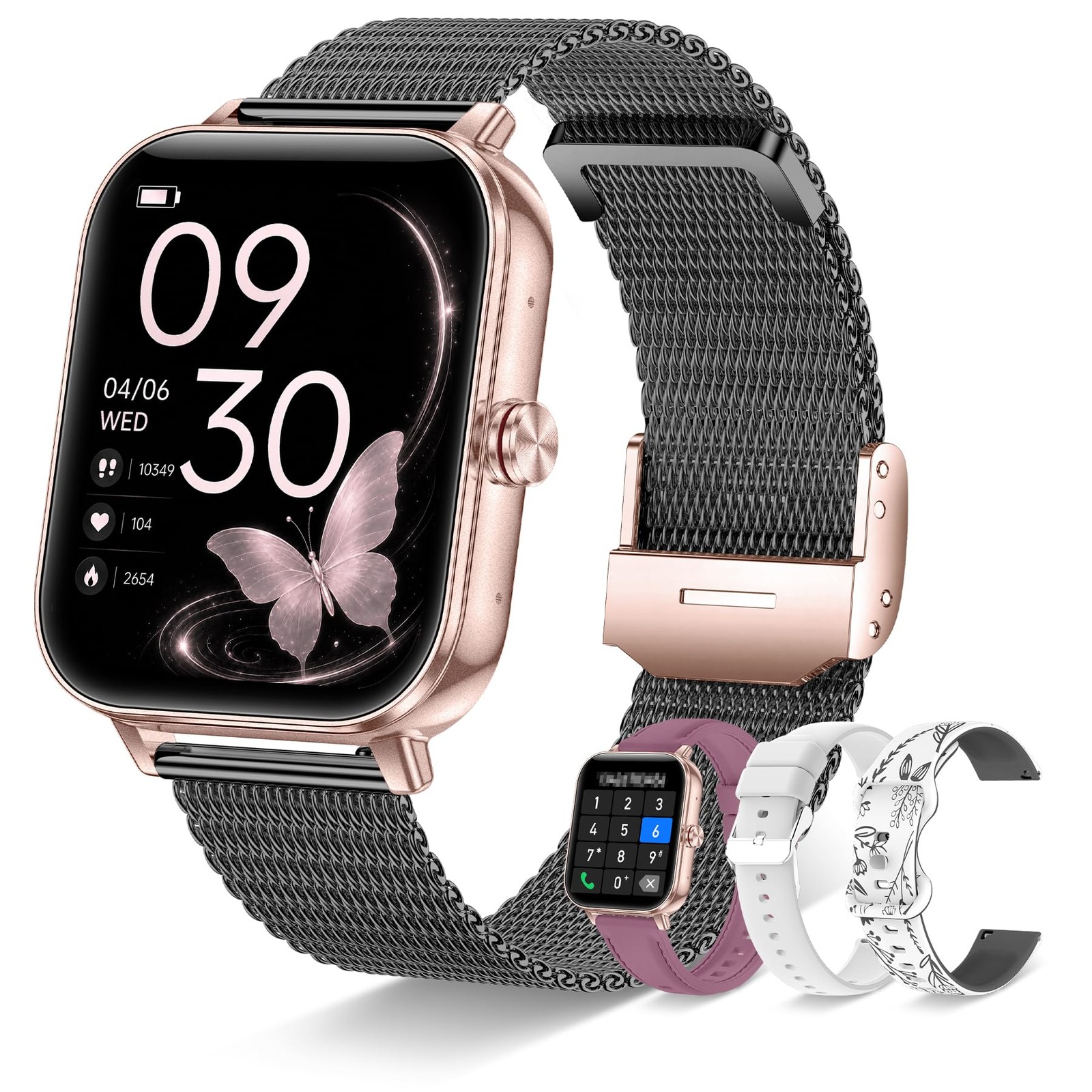 for , 1.85″ HD Full Touch iPhone Android (Answer/Make ), Waterproof Fitness T…