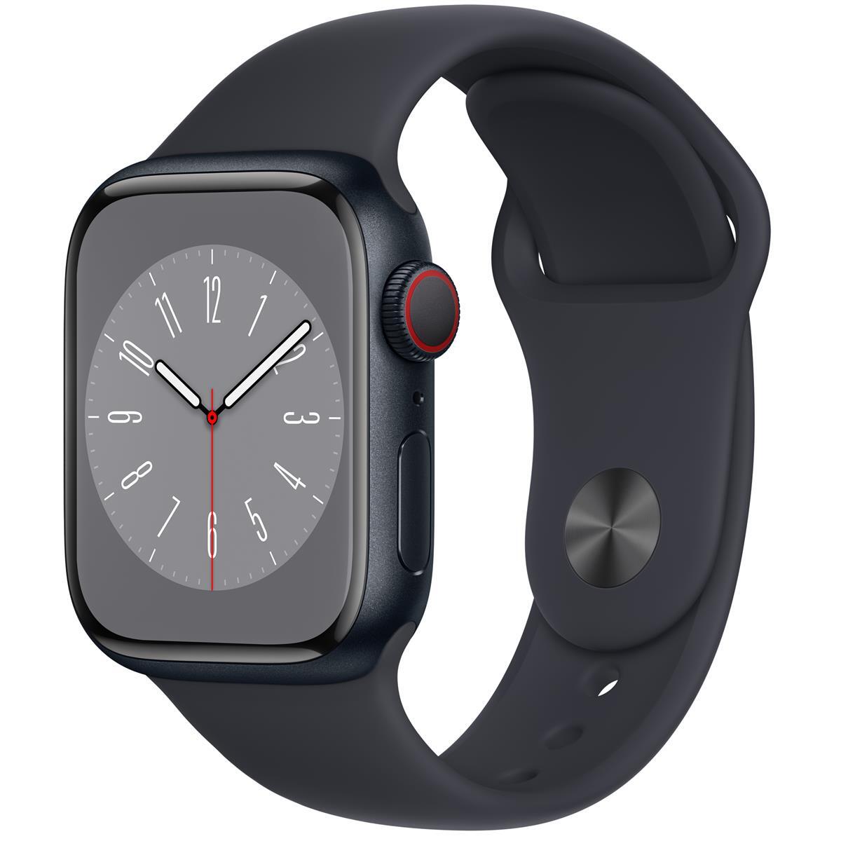 Apple Watch Series 8 41mm GPS/LTE Midnight Case Midnight Band MNUV3LL/A Good