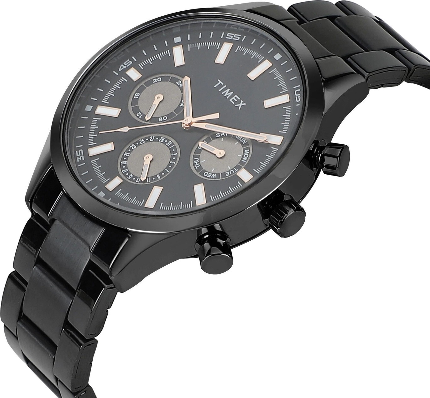 TIMEX Multi Function Black Dial Analog Watch – For Men TWHG03SMU19
