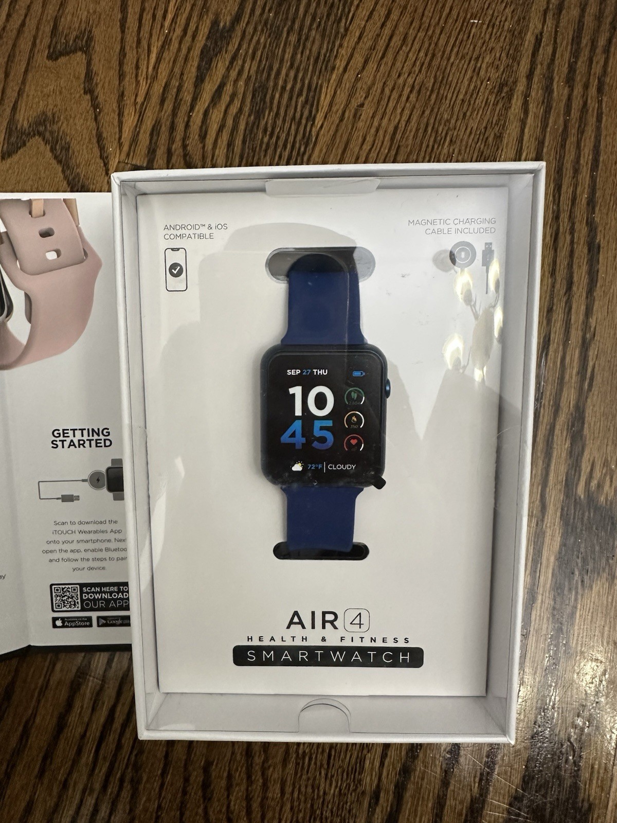 New Open Box iTouch Wearables Air 4 Smartwatch – Blue
