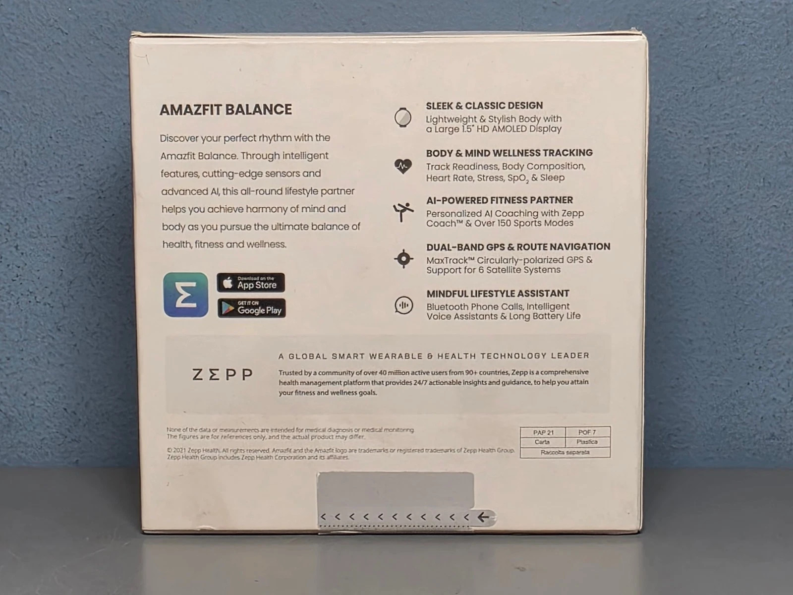 Amazfit Balance Smartwatch with Dual-band GPS Fitness Tracker – Midnight
