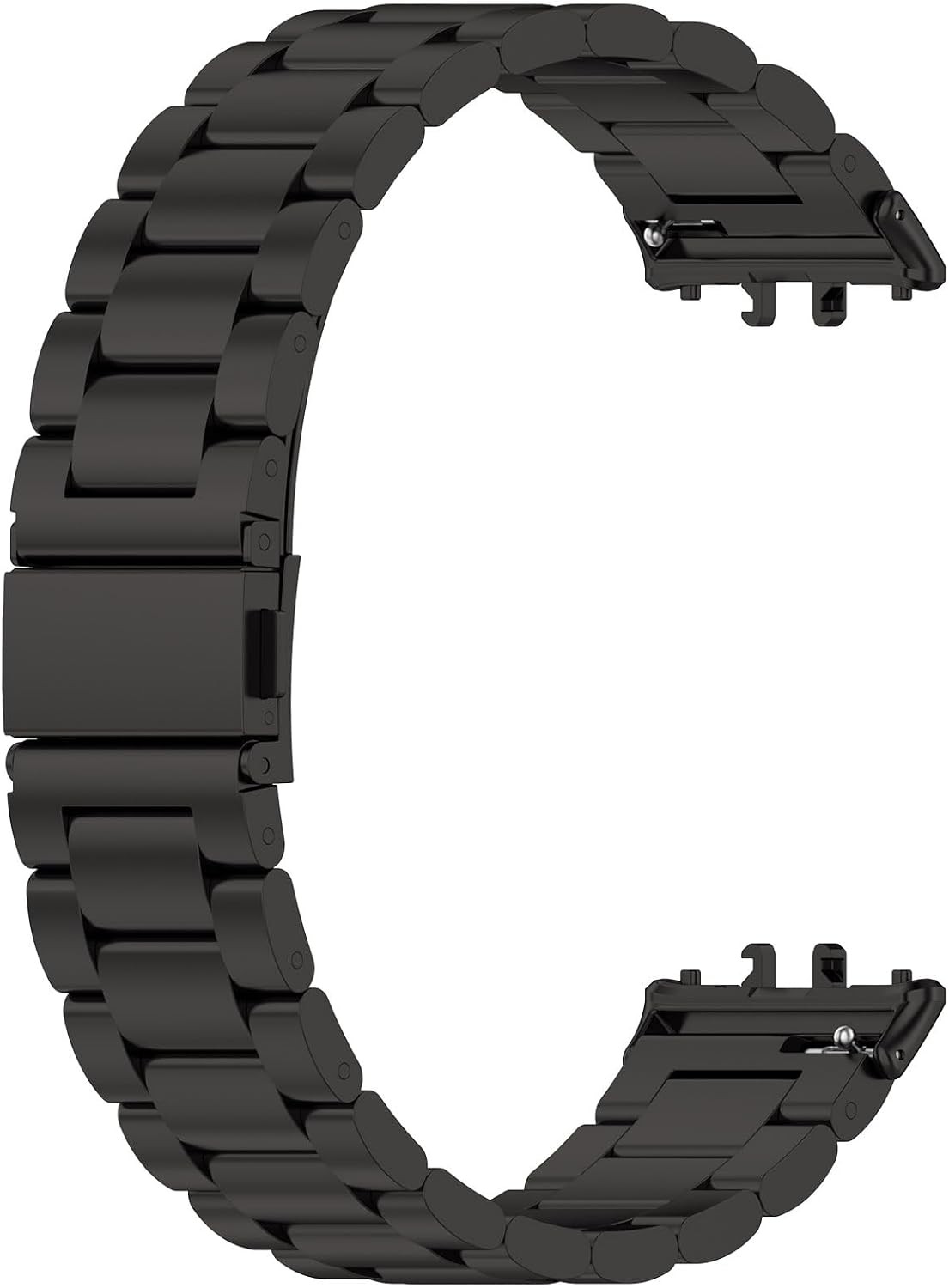 2-Pack Black and Silver Stainless Steel Strap for Samsung Galaxy Fit3 20mm