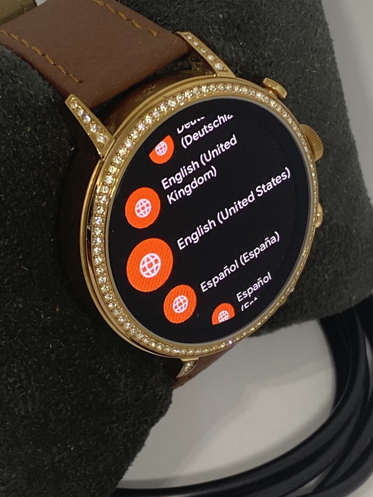 Fossil Gen 4 Authentic Digital Dial Smart Watch Custom Band FTW6015 AB605