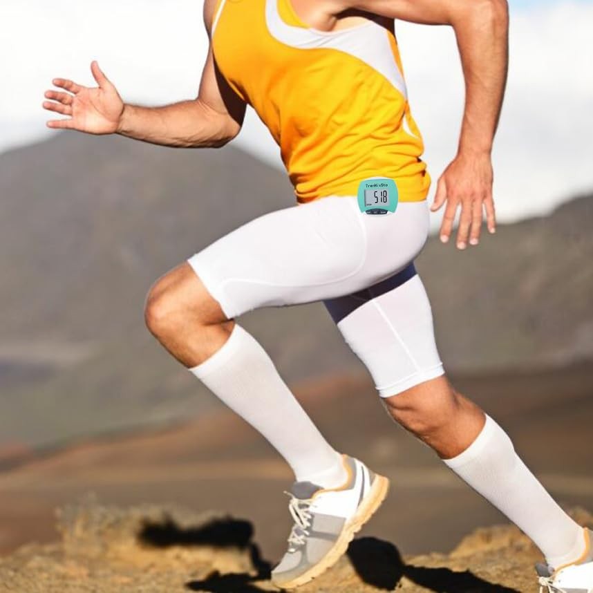 Pedometer for Walking Steps and Miles,Simple Step Counter Clip on Pedometer for