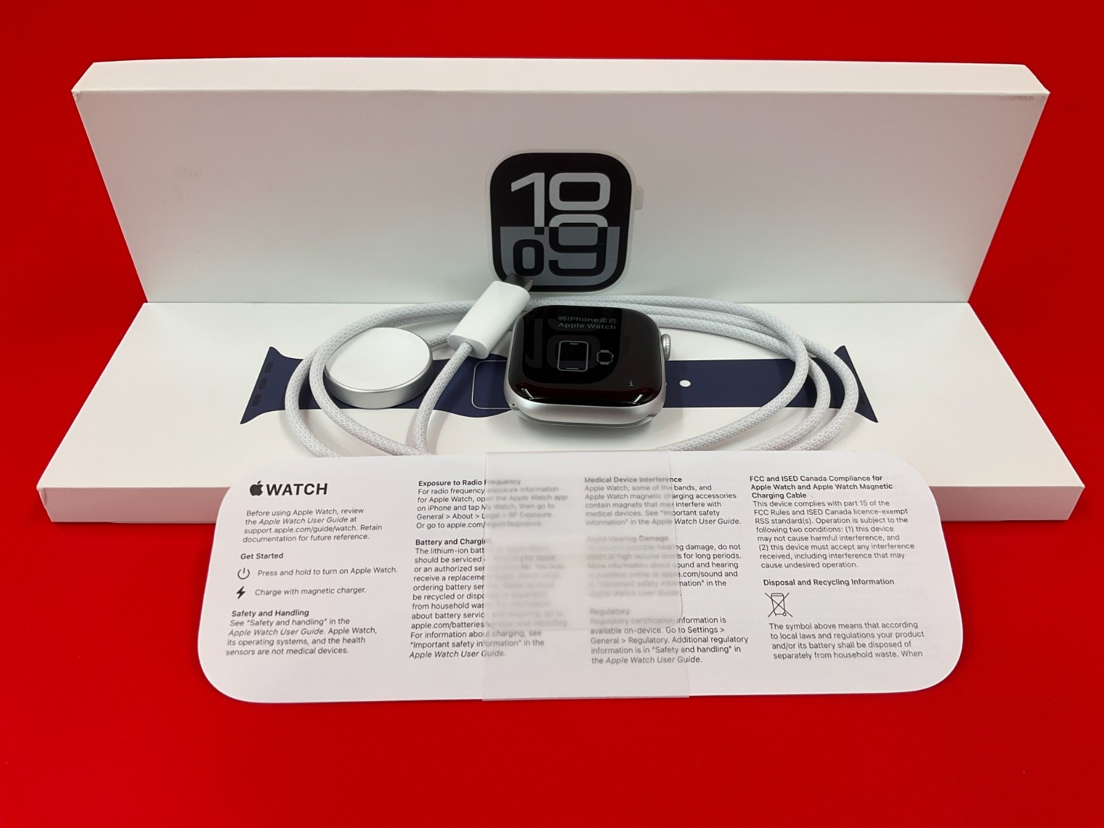 Apple Watch Series 10 46mm Cellular aluminum denim sport band MWY13LW/A