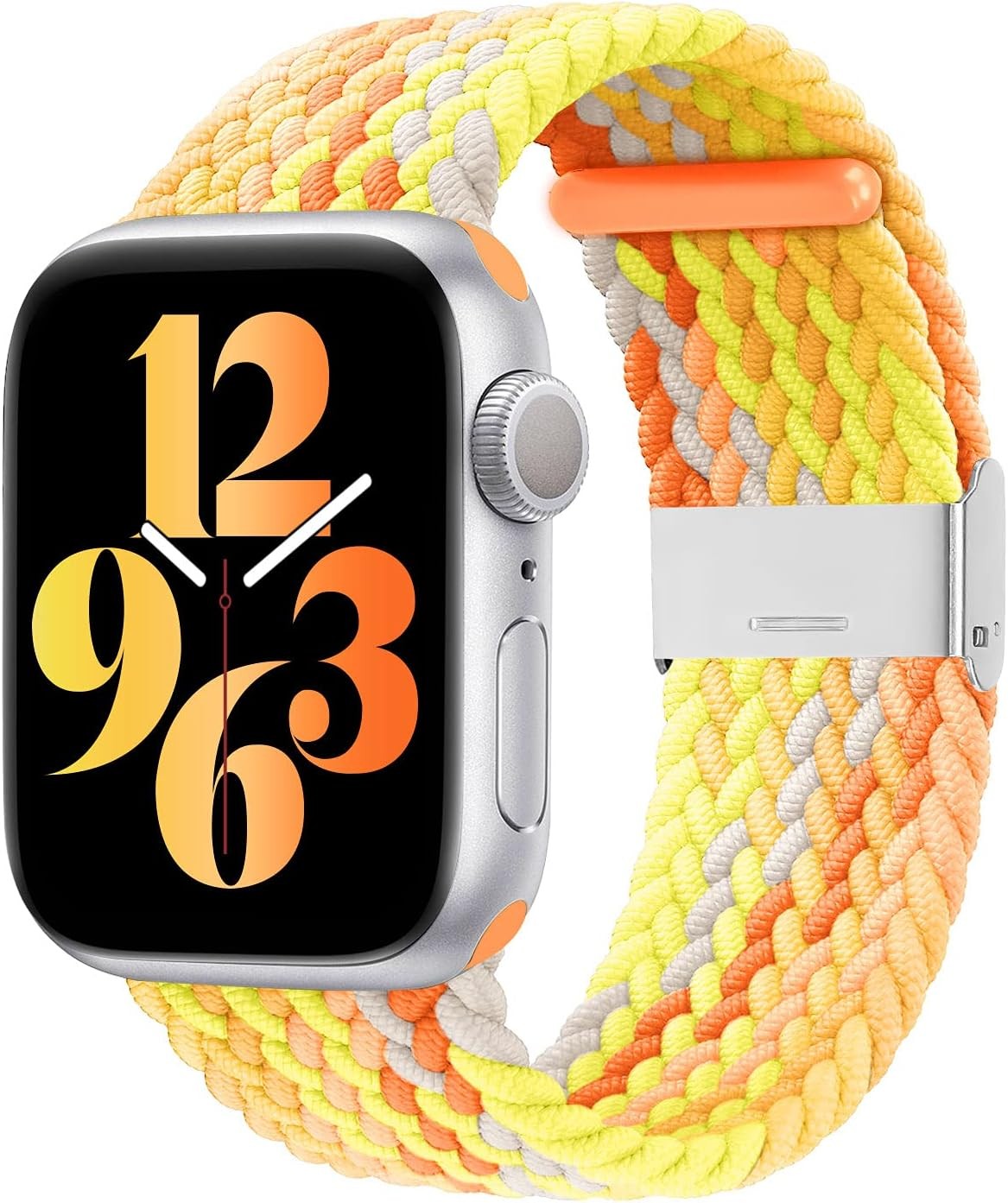 Stretchy Braided Solo Loop Band for Apple Watch Ultra SE Series 49mm 45mm 44mm