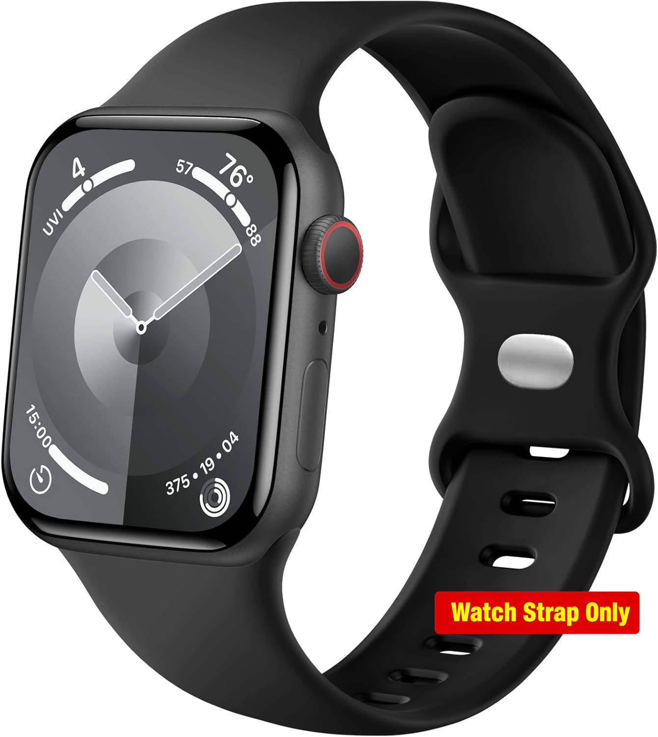 Soft Silicone Strap Compatible with Apple Watch Series 44mm 45mm Waterproof