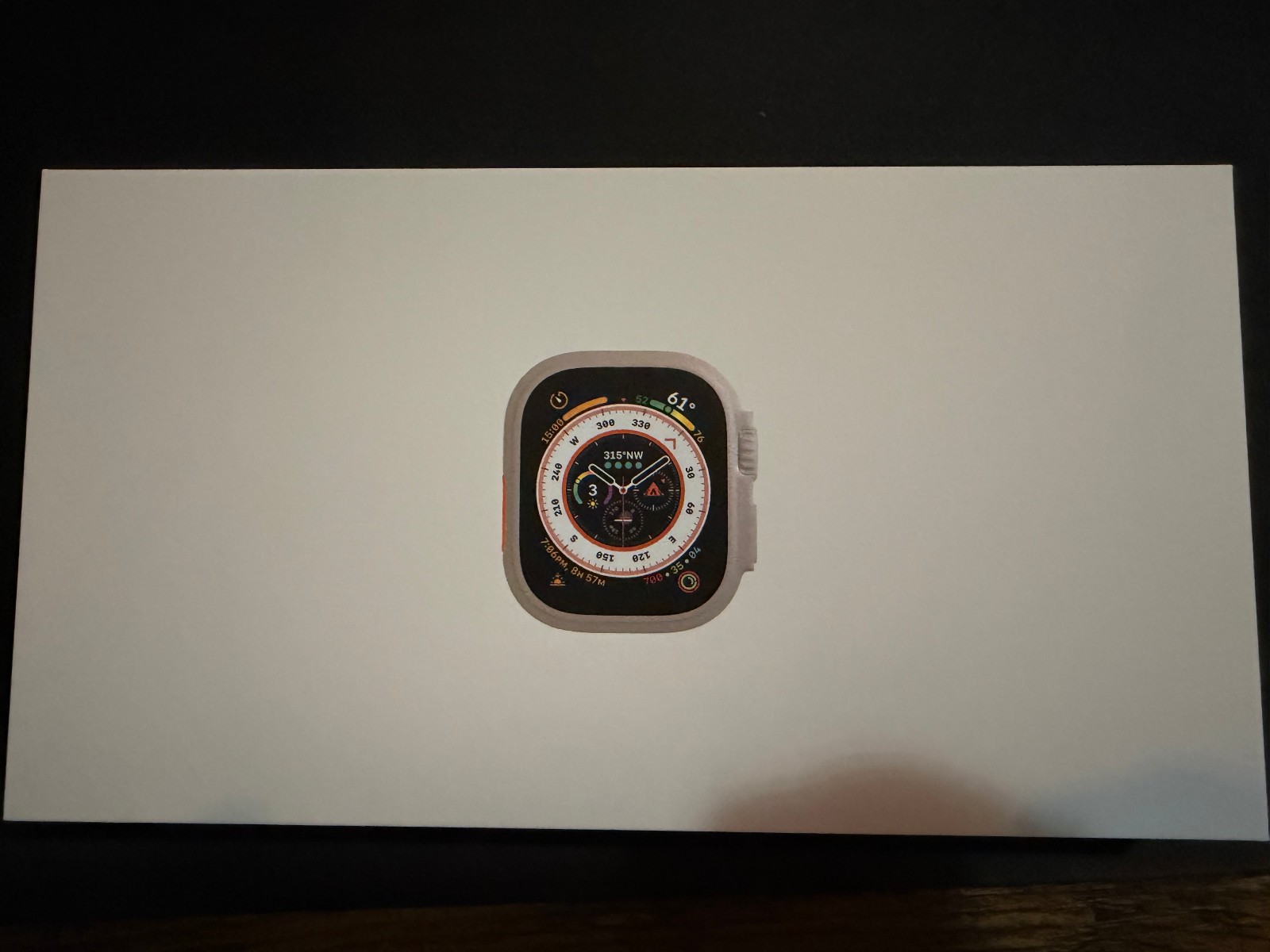 Apple Watch Ultra 1st Gen 49MM Natural Titanium w/Cellular MQEW3LL/A – FACE ONLY