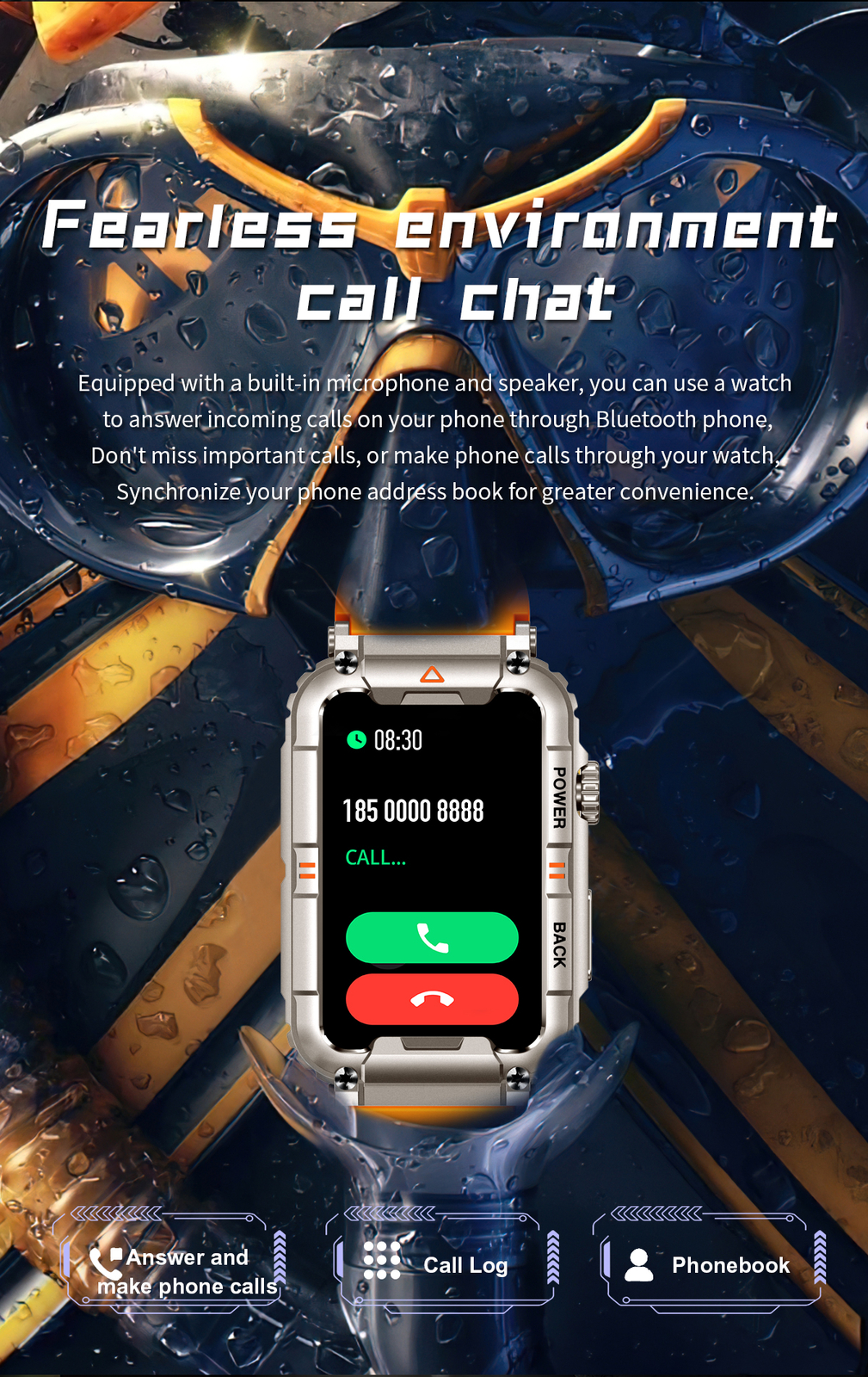 Bluetooth Call Smart Watch Men Women Sport Smartwatch For Android iOS CellPhone