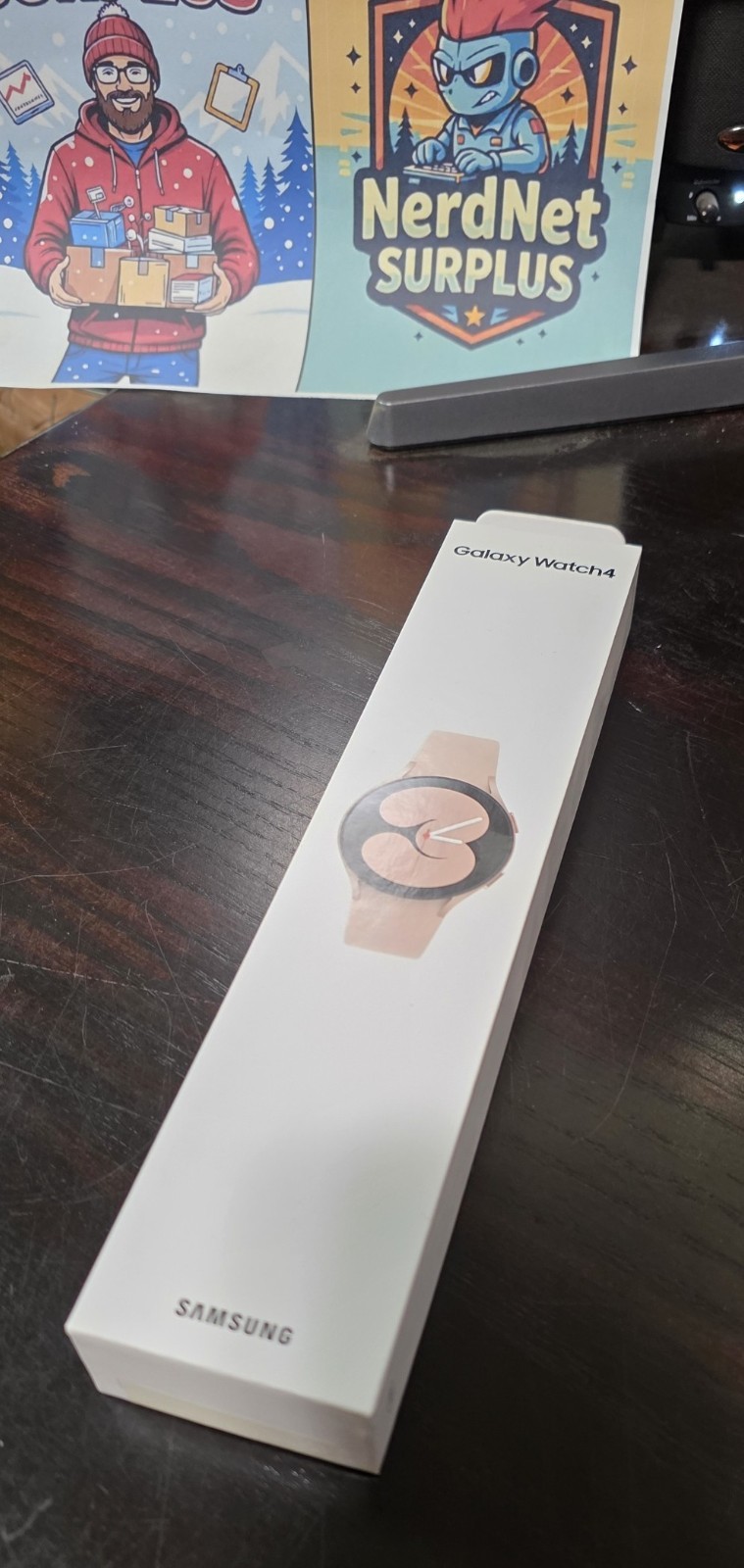 Samsung Galaxy Watch4 SM-R860 40mm Aluminum Case with Sport Band – Pink Gold…