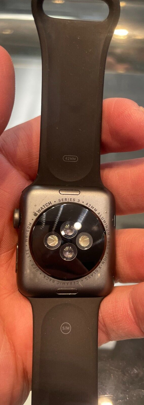 Apple Series 3 WR-50M 42mm Aluminum Case Turns On for Parts