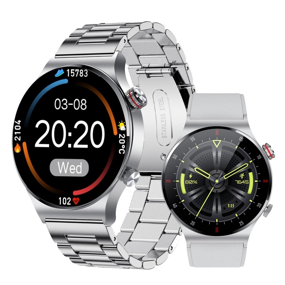 Smart Watch for Men(Call Receive/Dial) Rugged Fitness Tracker Blood Pressure NFC