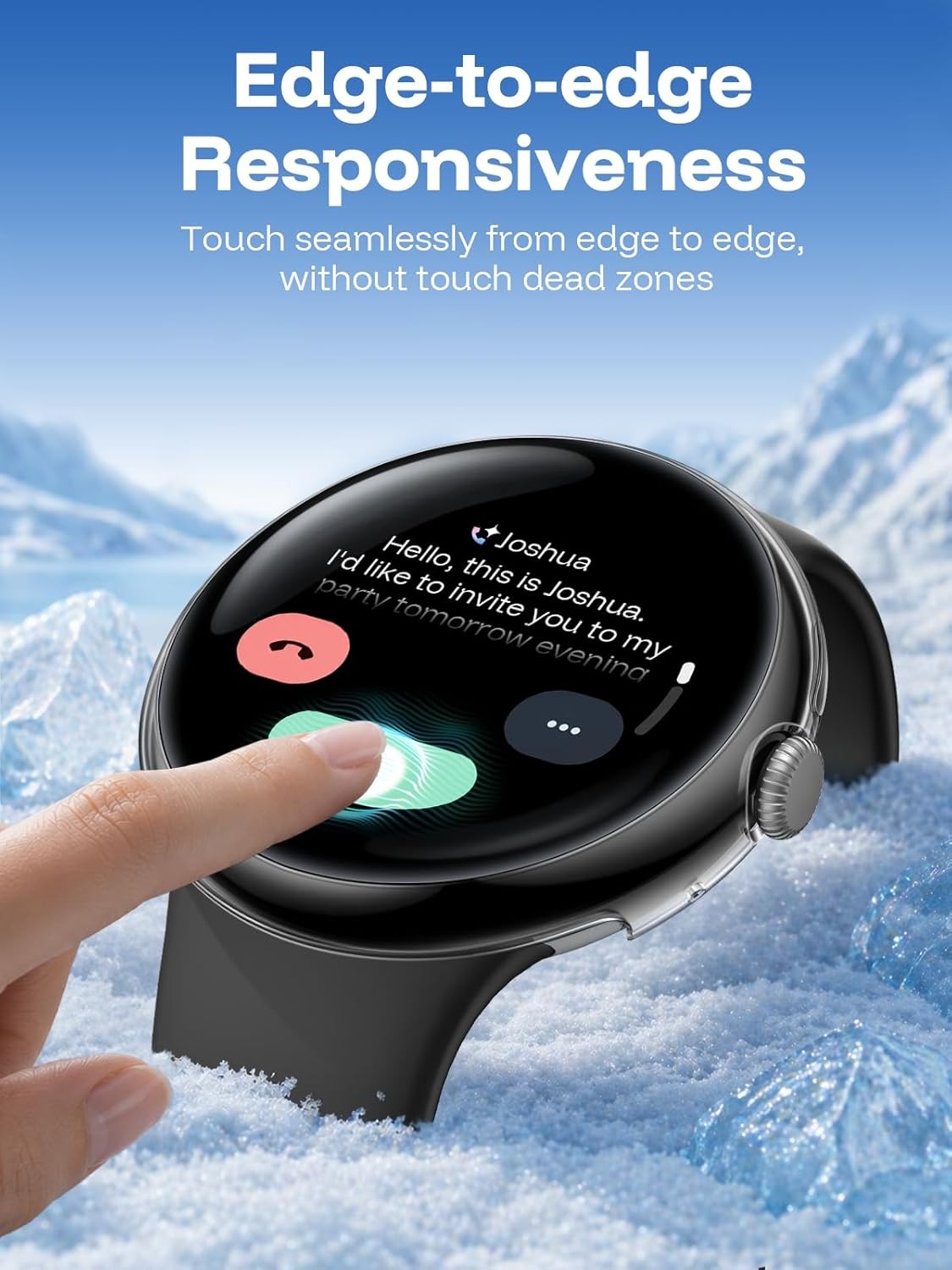1-Pack Curved-Screen Case with Screen Protector for Google Pixel Watch 4 45mm