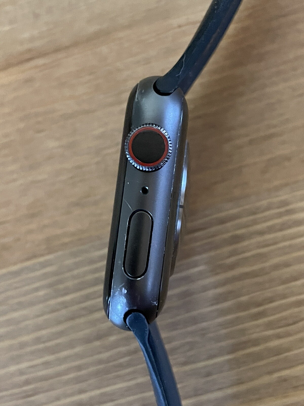Apple Watch Series 5 44mm Space Gray Aluminum Case with Black Sport Band – S/M &