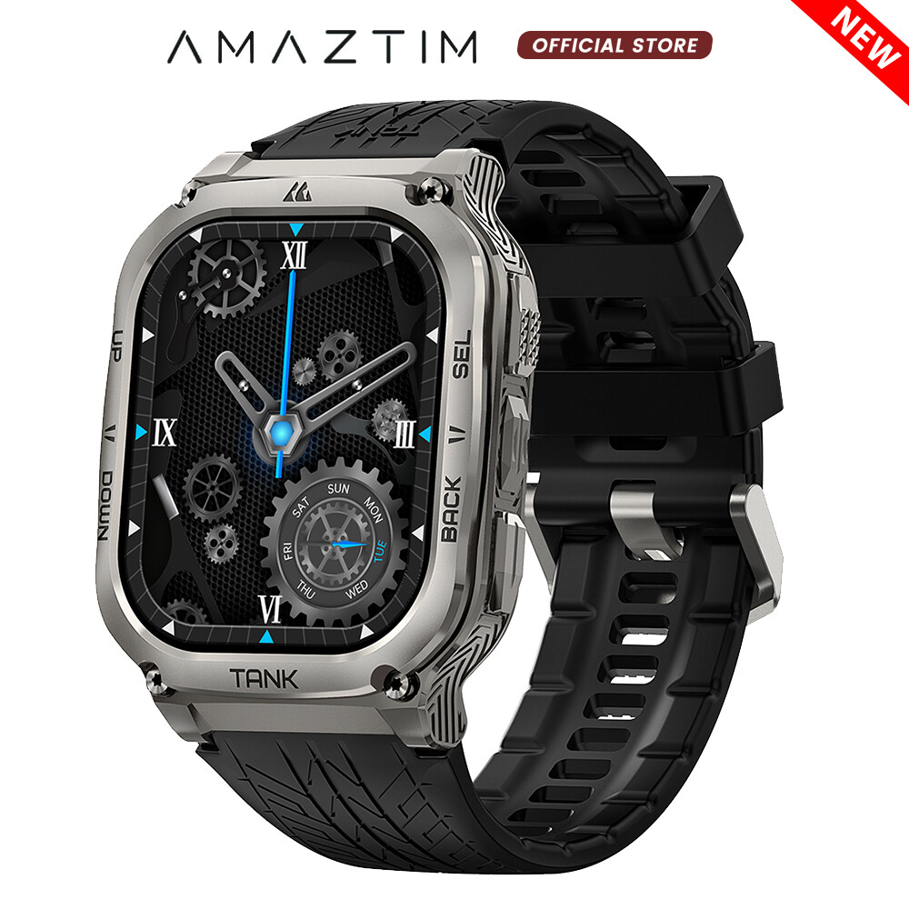 AMAZTIM TANK M3 Smart Watch Men Smart Watches 480mAh Big Battery Bluetooth Watch