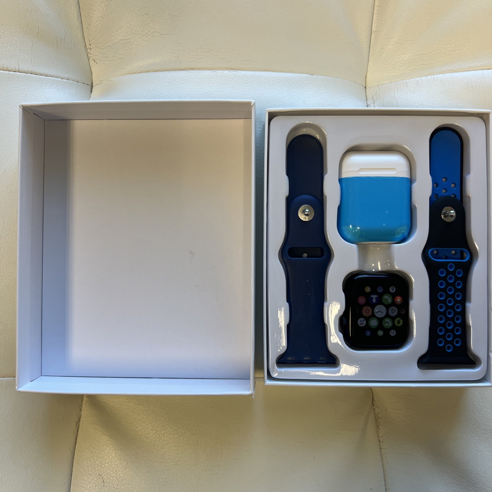 Smart Watch Set With Headphones Bluetooth