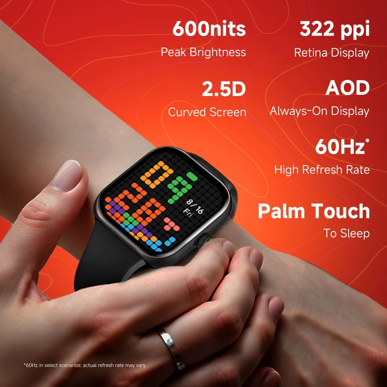 Redmi Move Bluetooth Android 6.0 Smartwatch (47mm AMOLED Display, 140+ Sports…