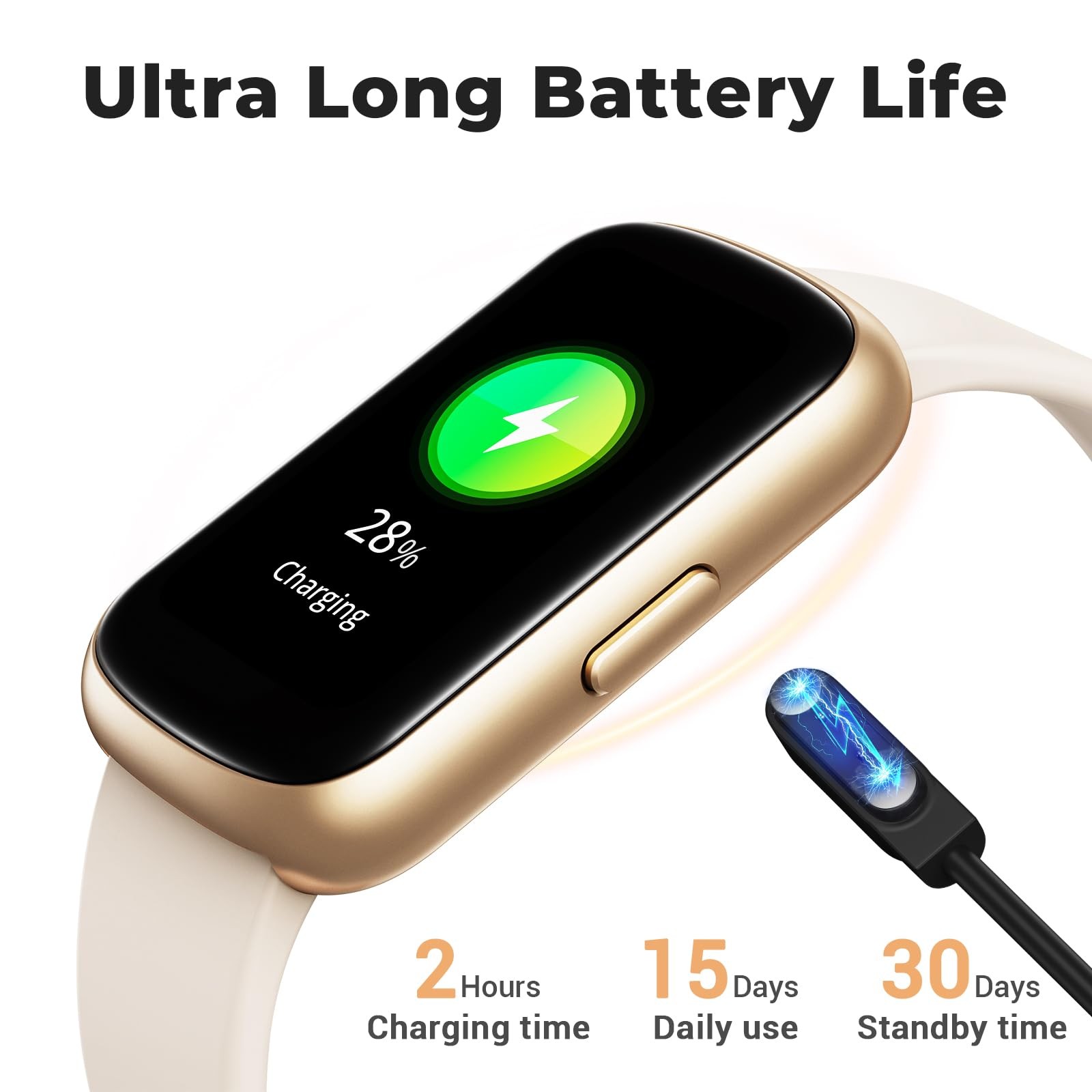 Fitness Tracker , 1.47″ Full Touch Tracker with 24/7 Heart Rate & Monitor, Sl…